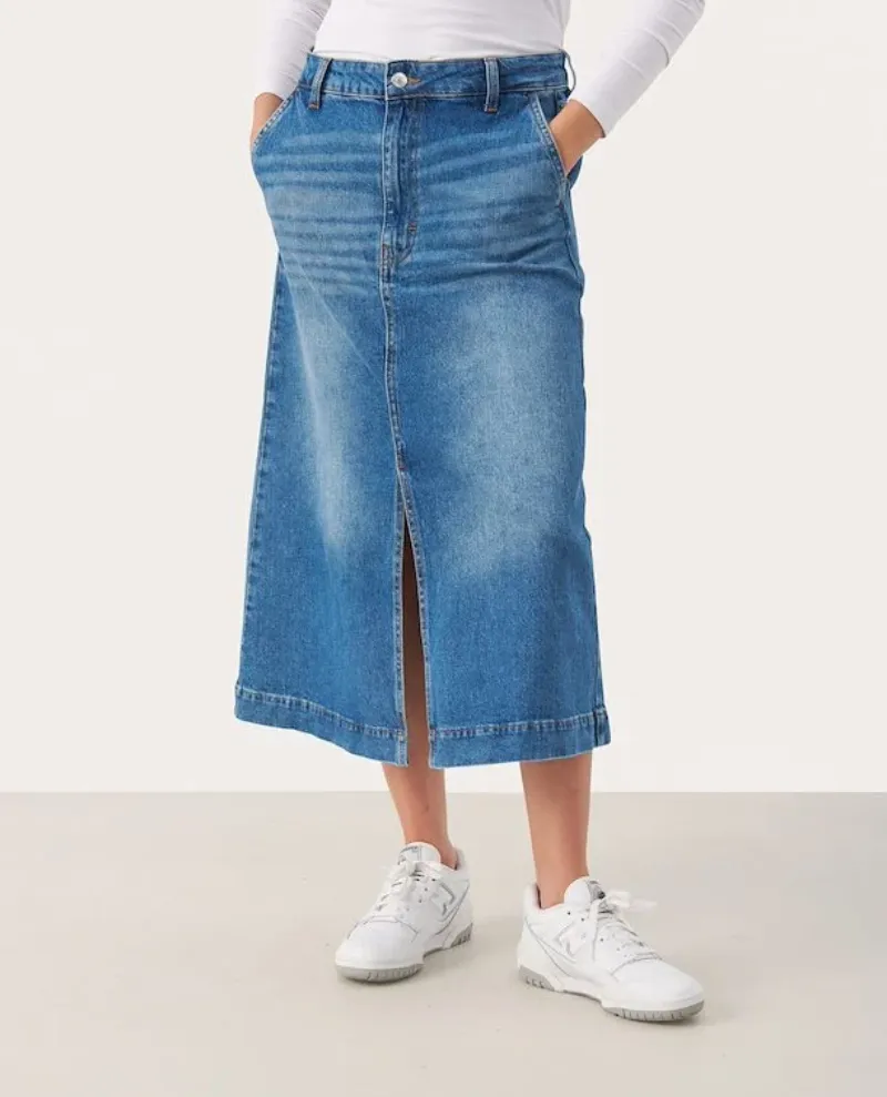 Part Two Calia Blue Denim Skirt