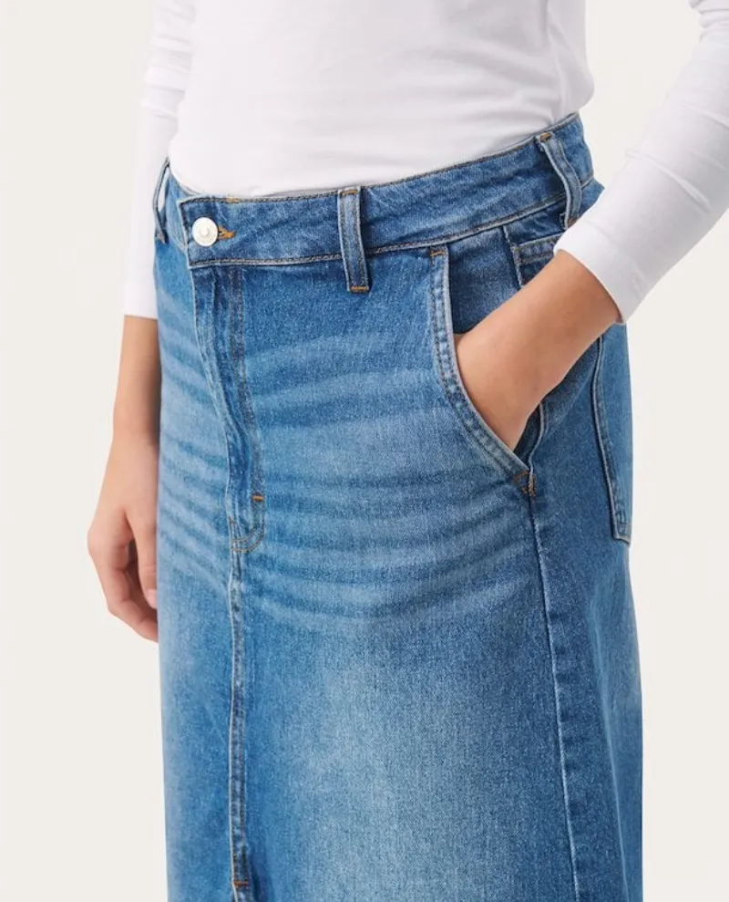 Part Two Calia Blue Denim Skirt