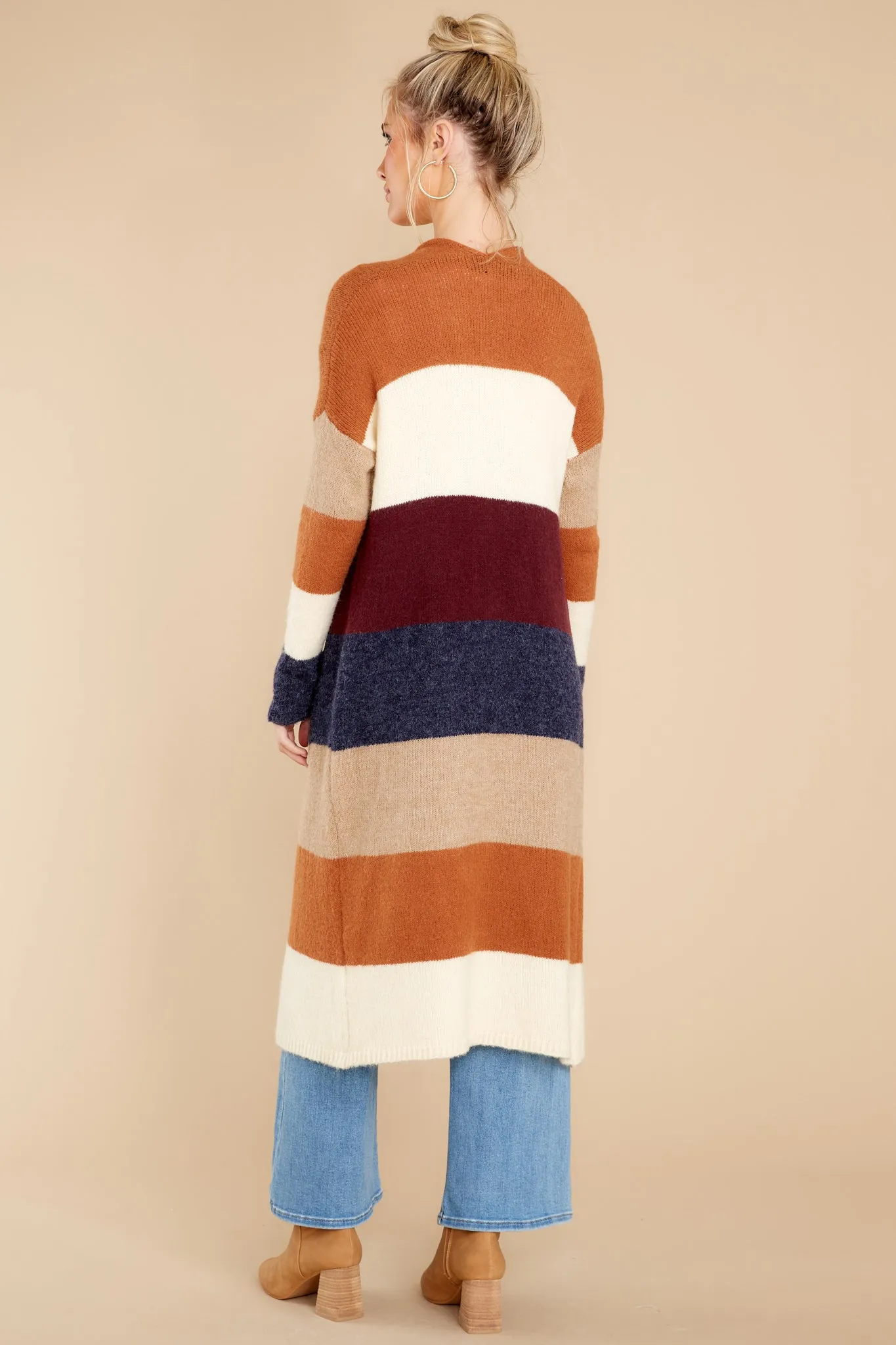 Peaceful Mornings Camel Colorblock Cardigan