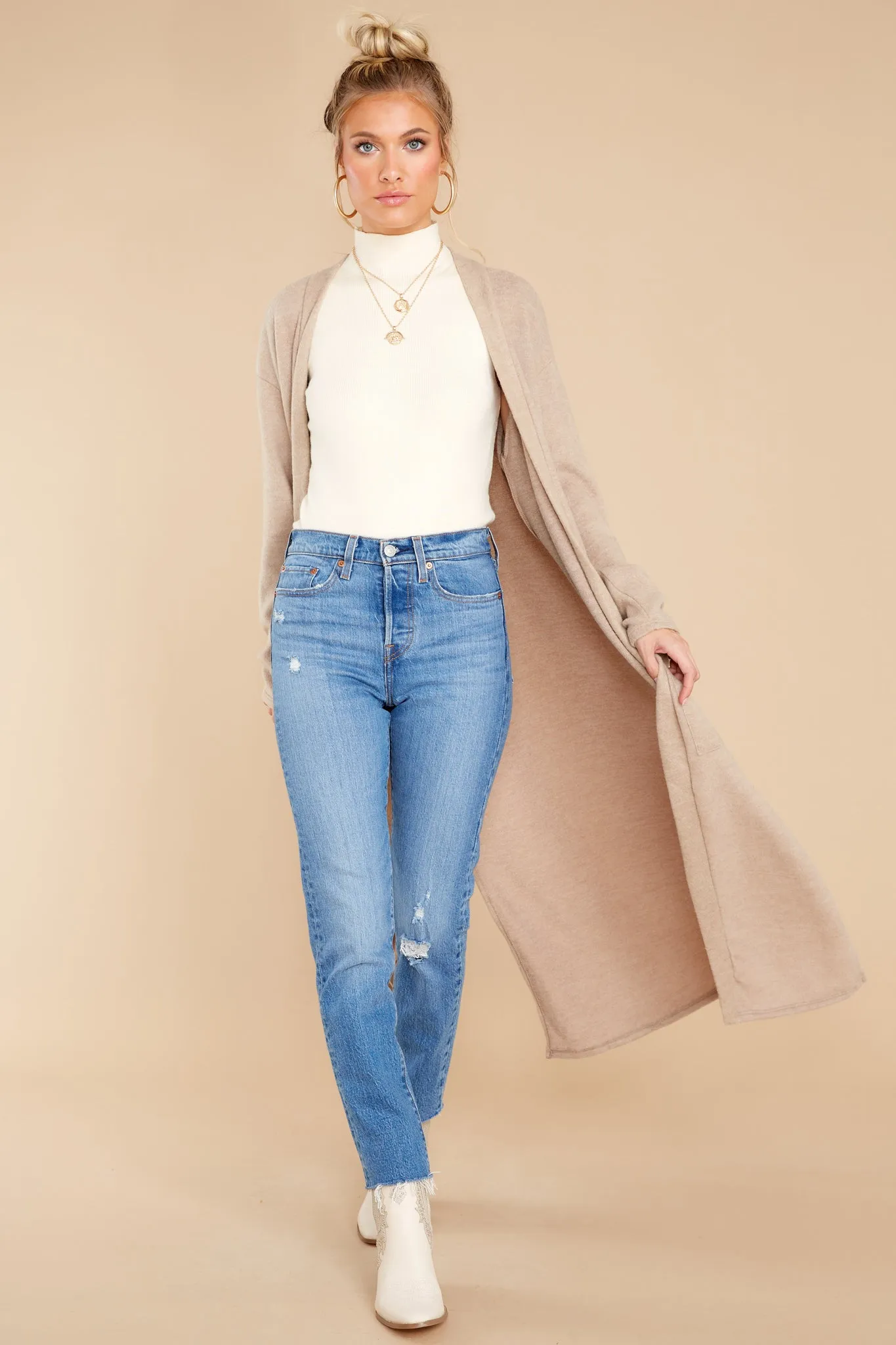 Perfect Companion Beige Cardigan