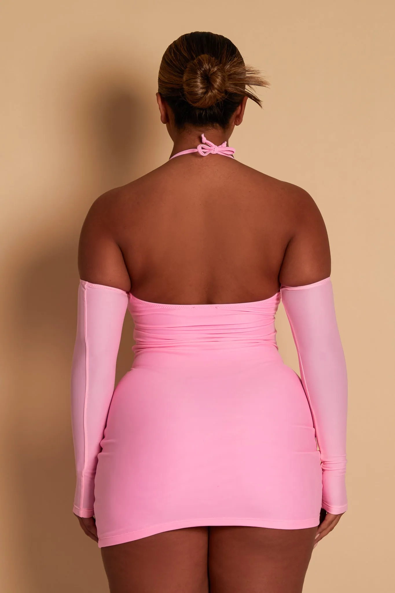 Pink Ruched Mini