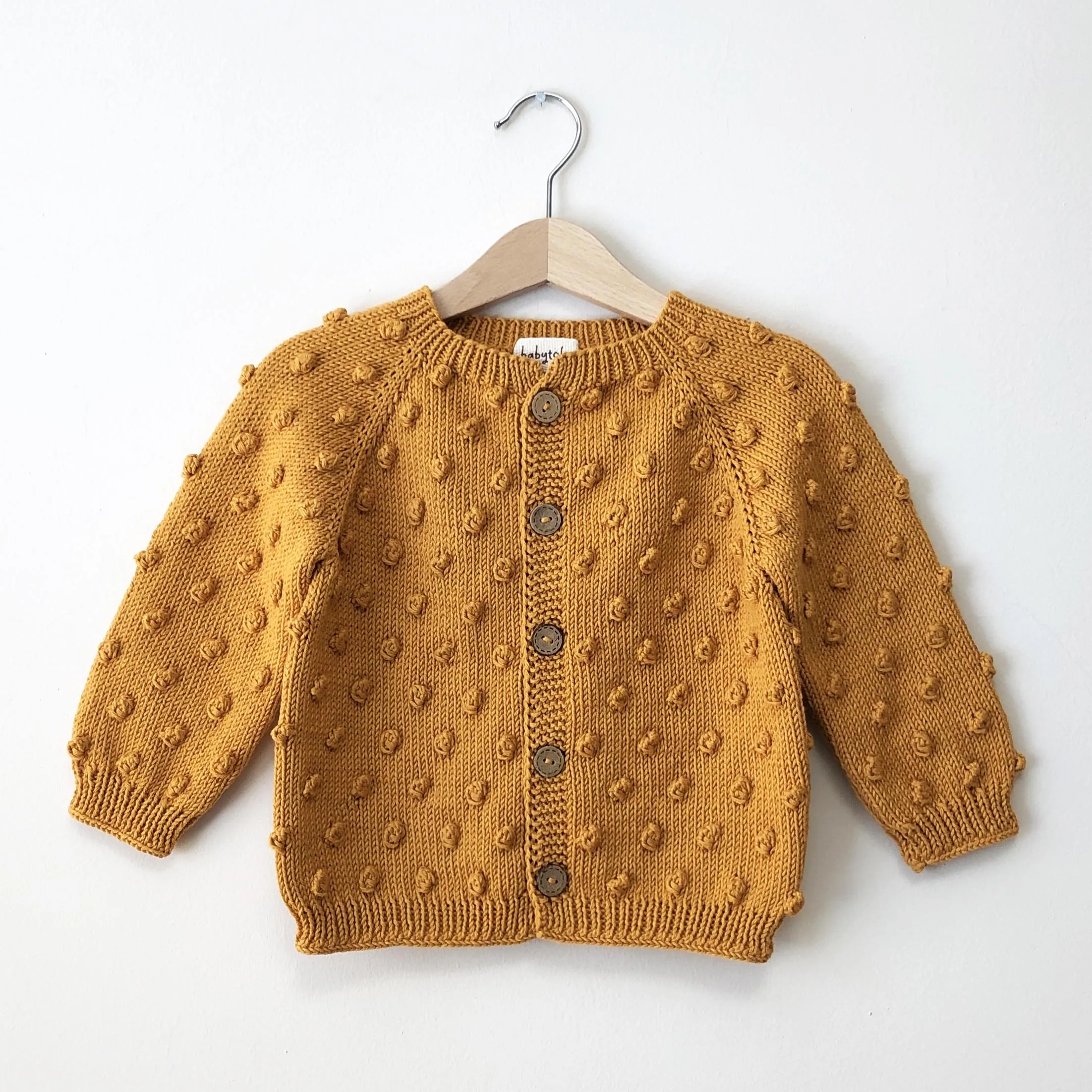 Popcorn Cardigan - Golden Brown