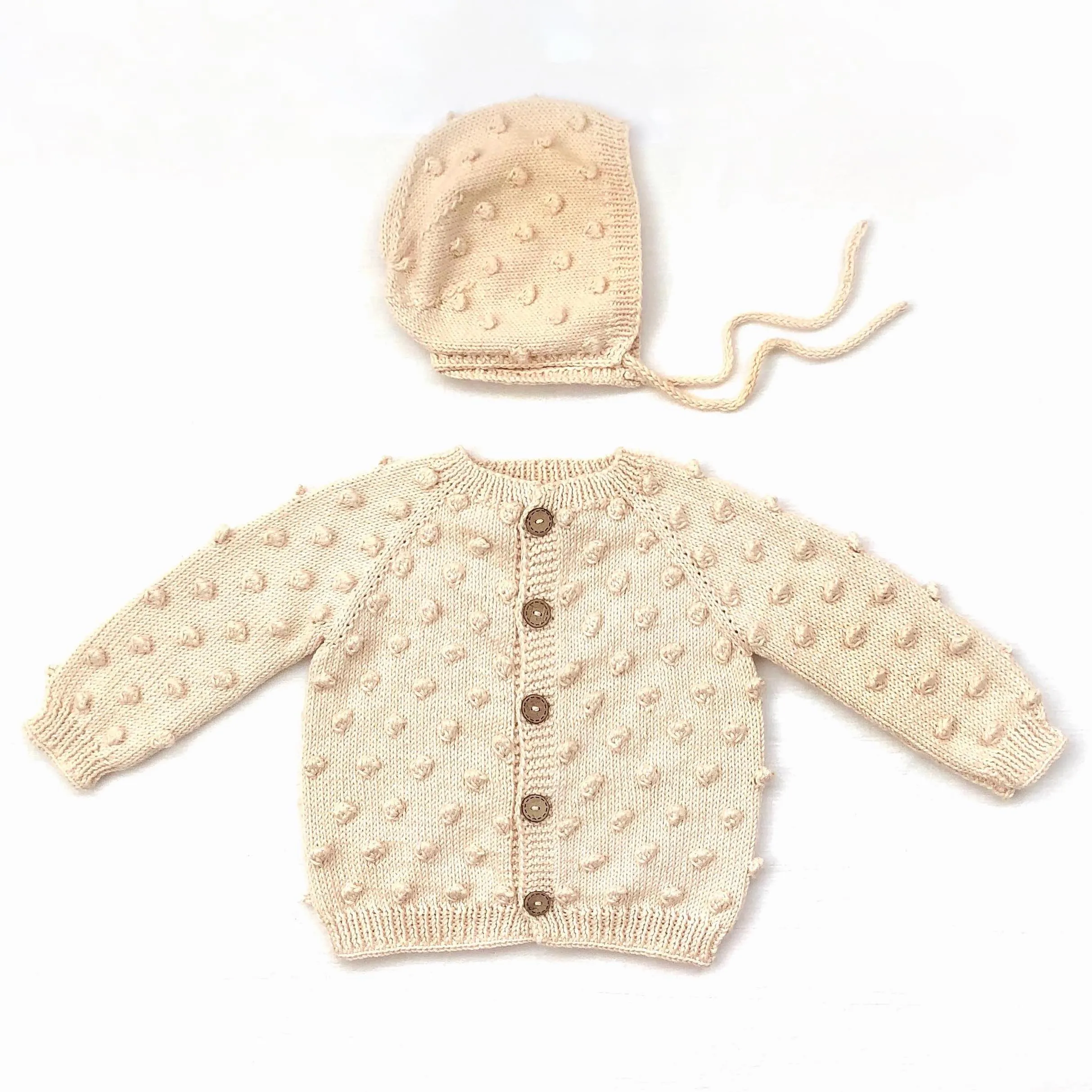 Popcorn Cardigan - Golden Brown