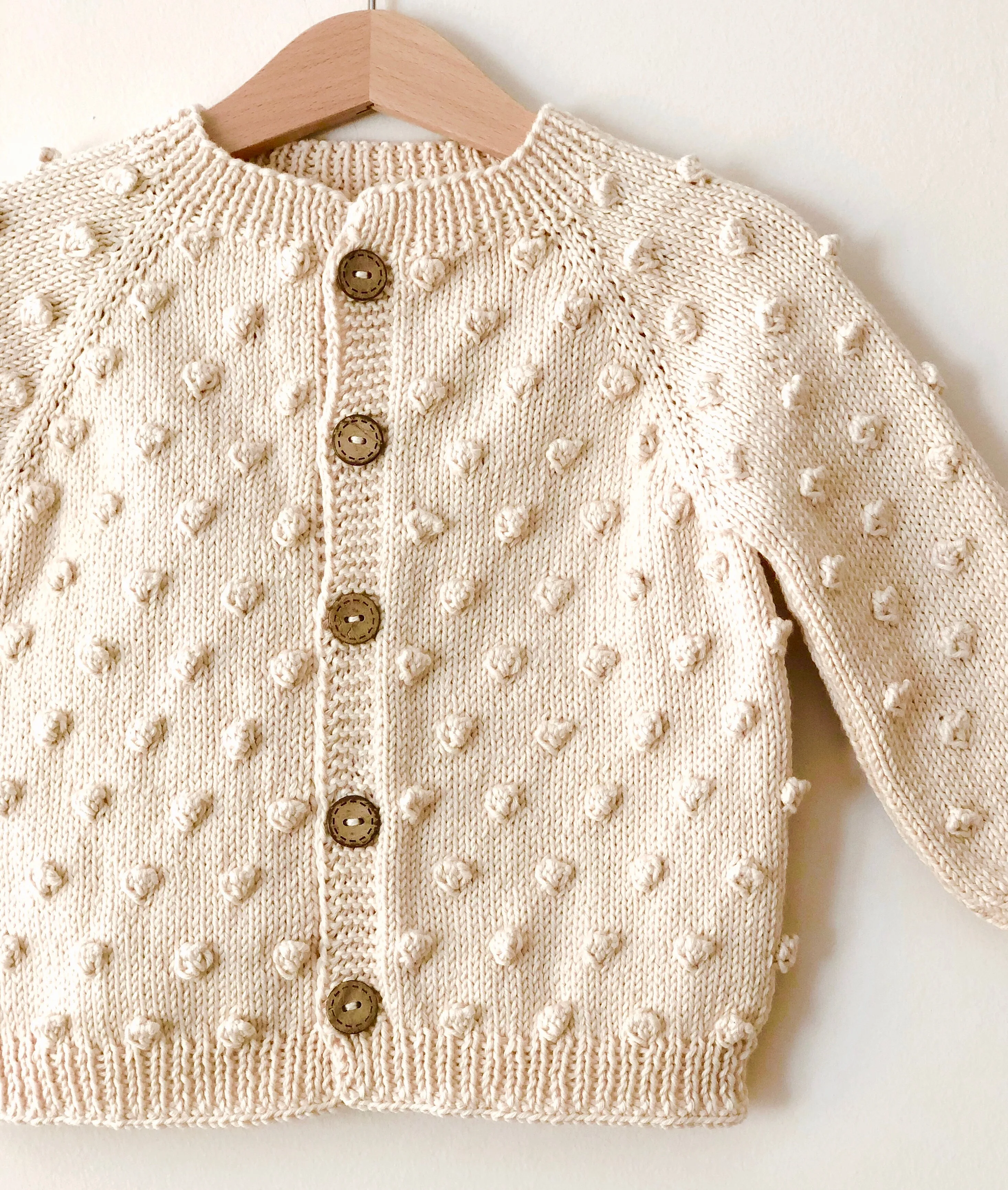 Popcorn Cardigan - Golden Brown