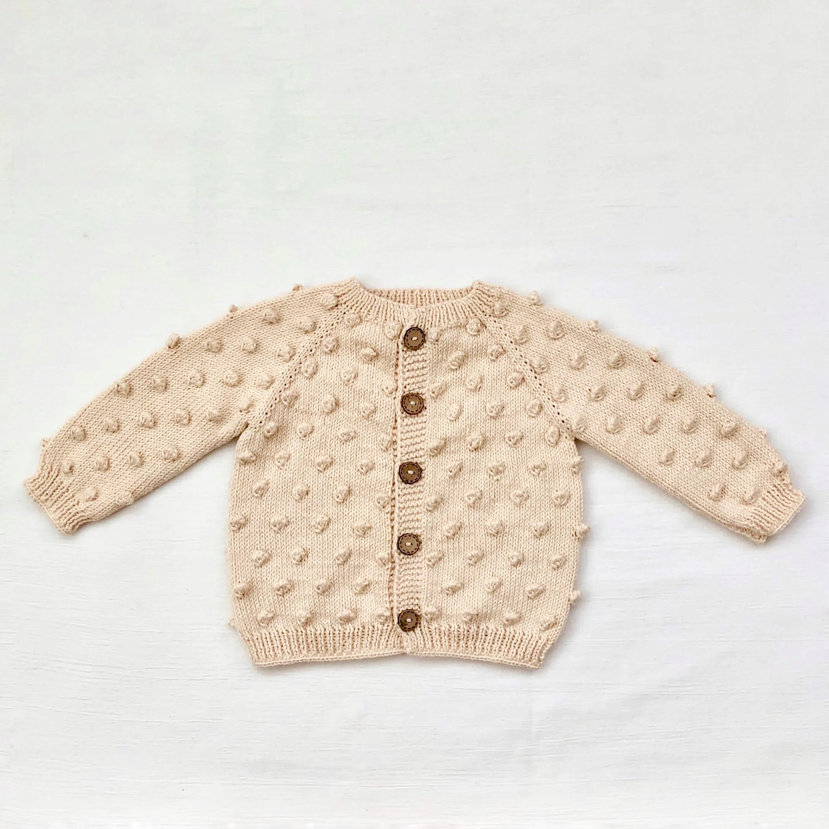 Popcorn Cardigan - Natural