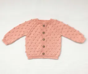 Popcorn Cardigan - Papaya