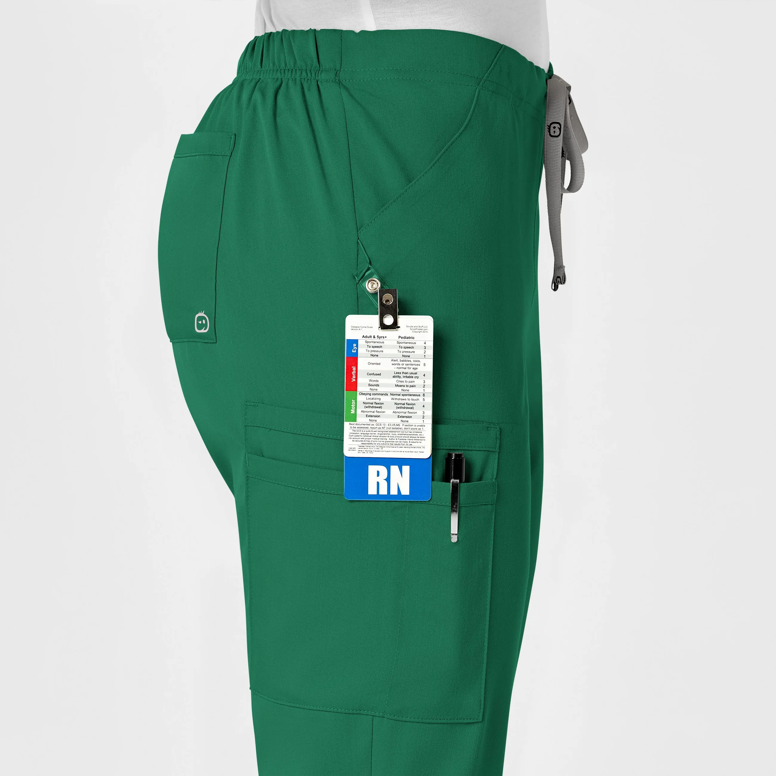 PRO Women's Moderate Flare Leg Scrub Pant - Hunter