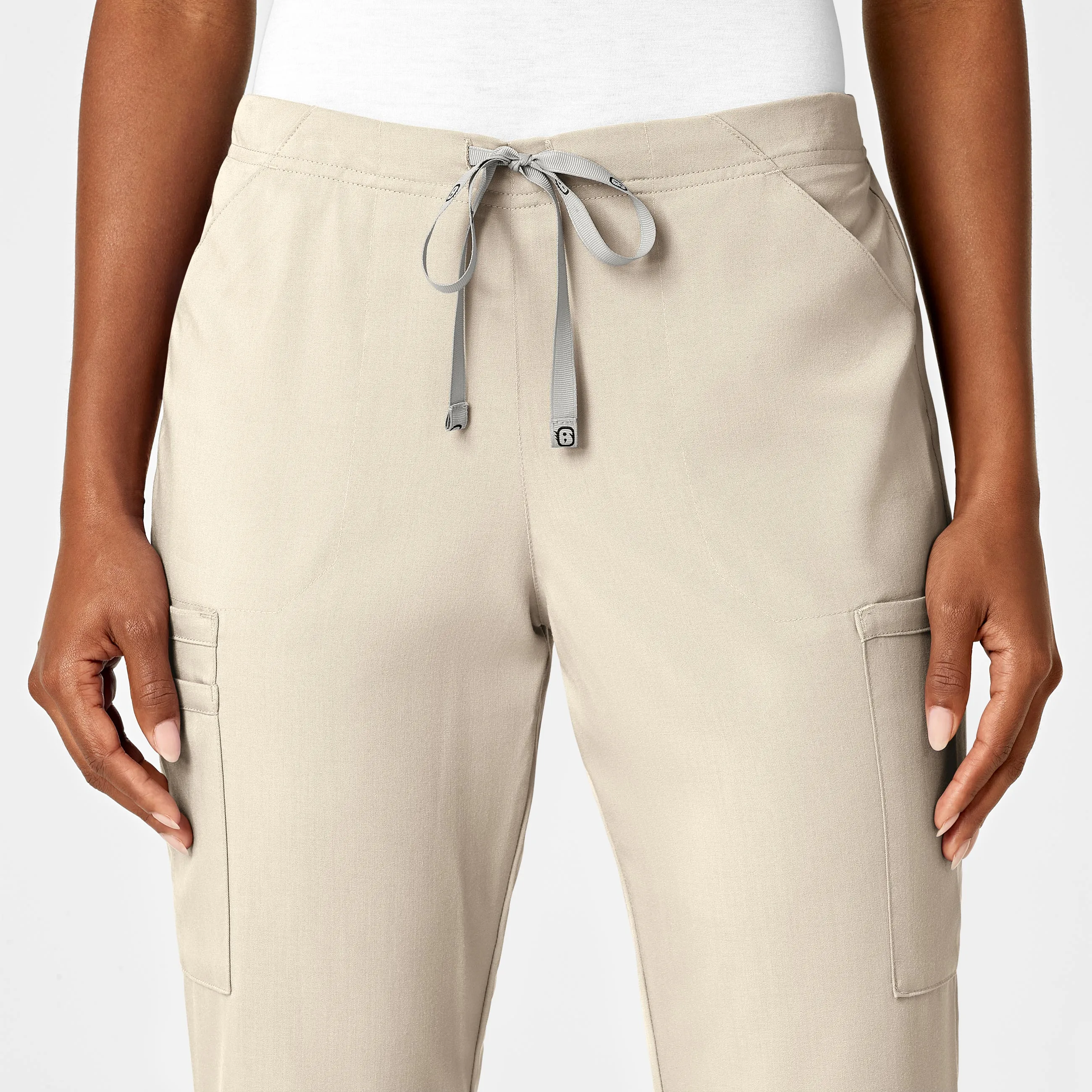 PRO Women's Moderate Flare Leg Scrub Pant - Khaki