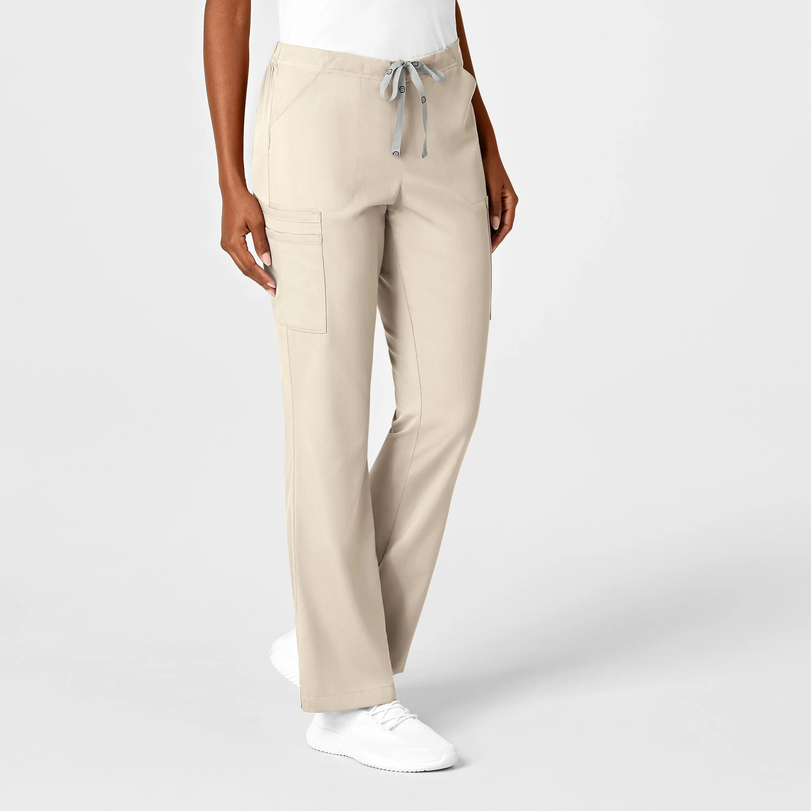 PRO Women's Moderate Flare Leg Scrub Pant - Khaki