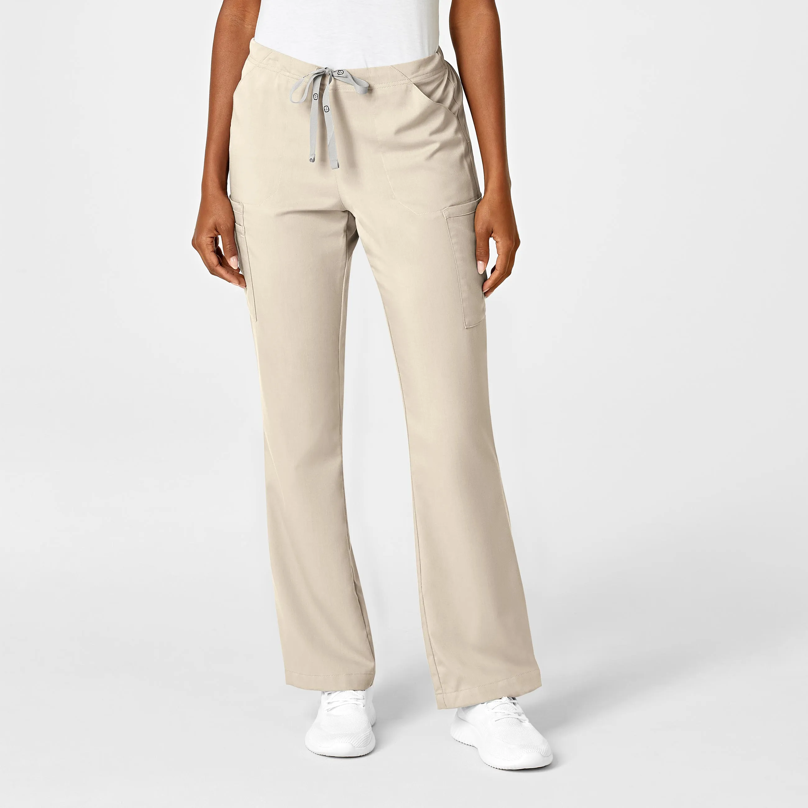 PRO Women's Moderate Flare Leg Scrub Pant - Khaki