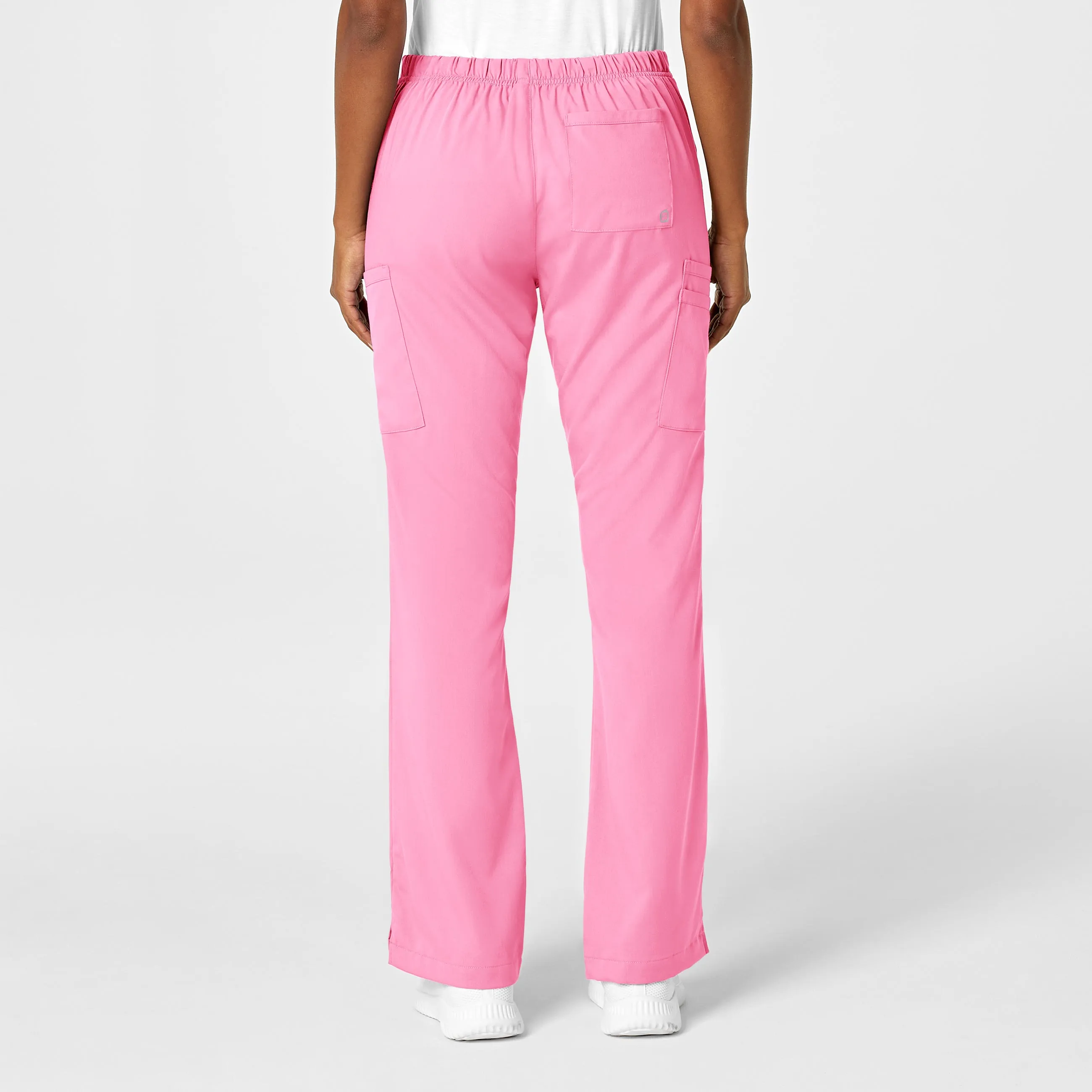 PRO Women's Moderate Flare Leg Scrub Pant - Pink Blossom