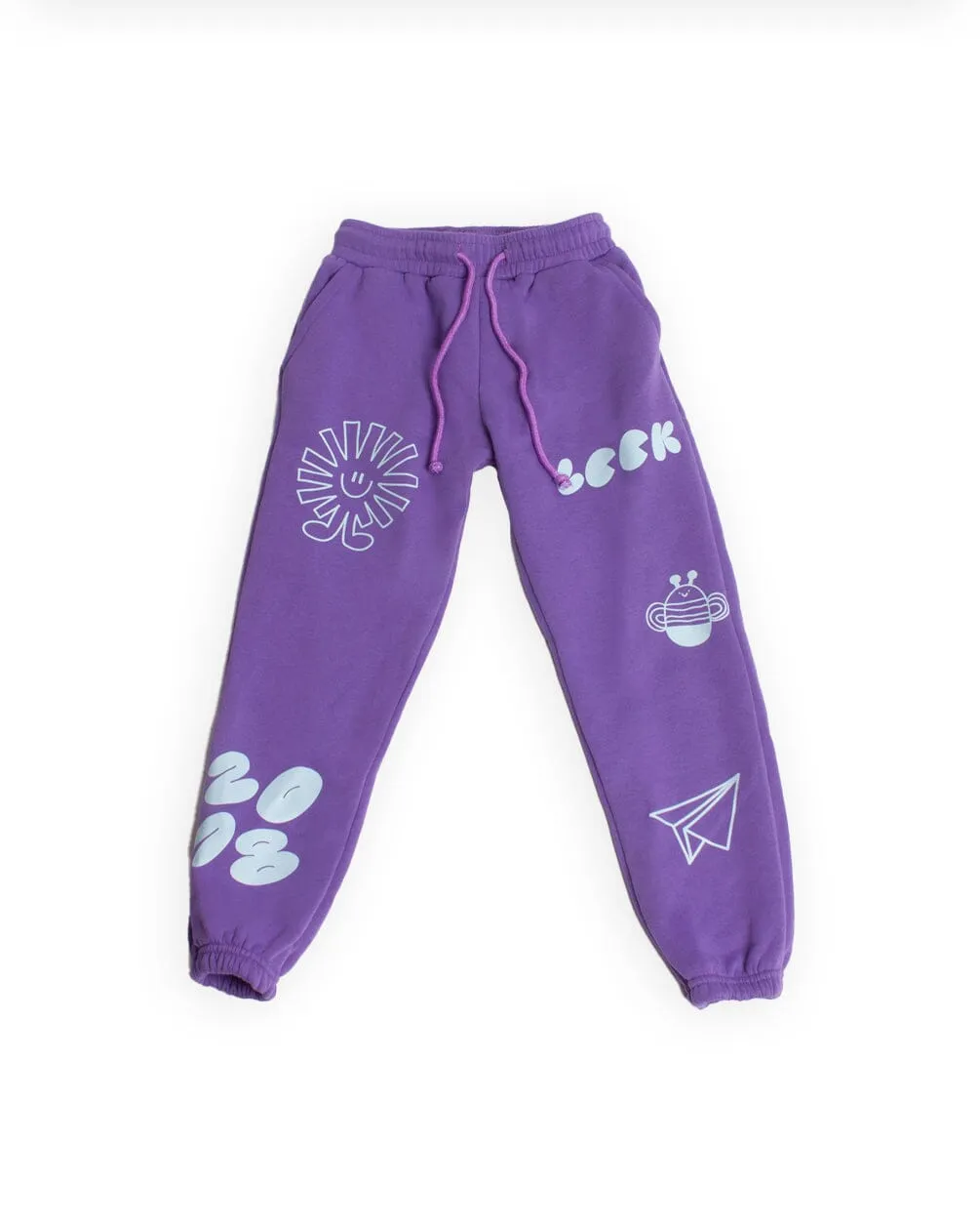 Purple Printed Kids Swants