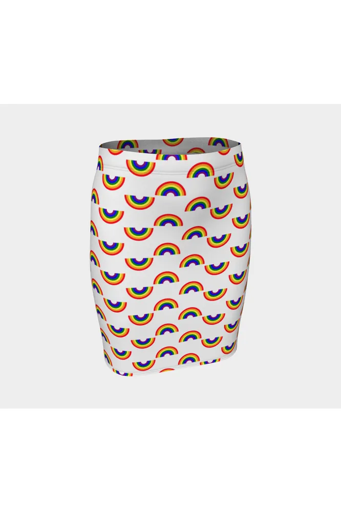 Rainbow Bright Fitted Skirt