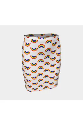 Rainbow Bright Fitted Skirt