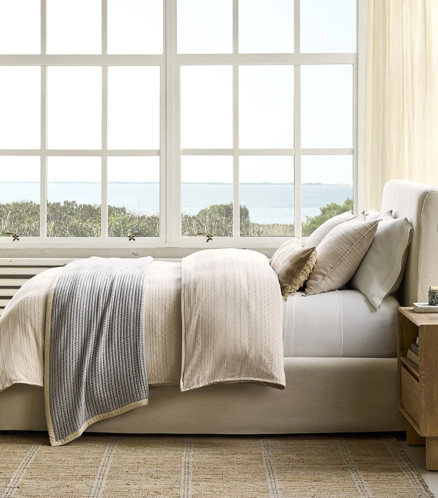 Reese Linen Cotton Duvet Cover and Shams - Sand