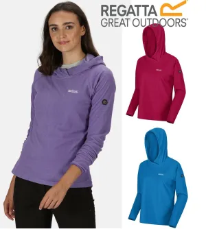 Regatta Womens Montes Lightweight Hooded Fleece Pullover Jumper Hoodie