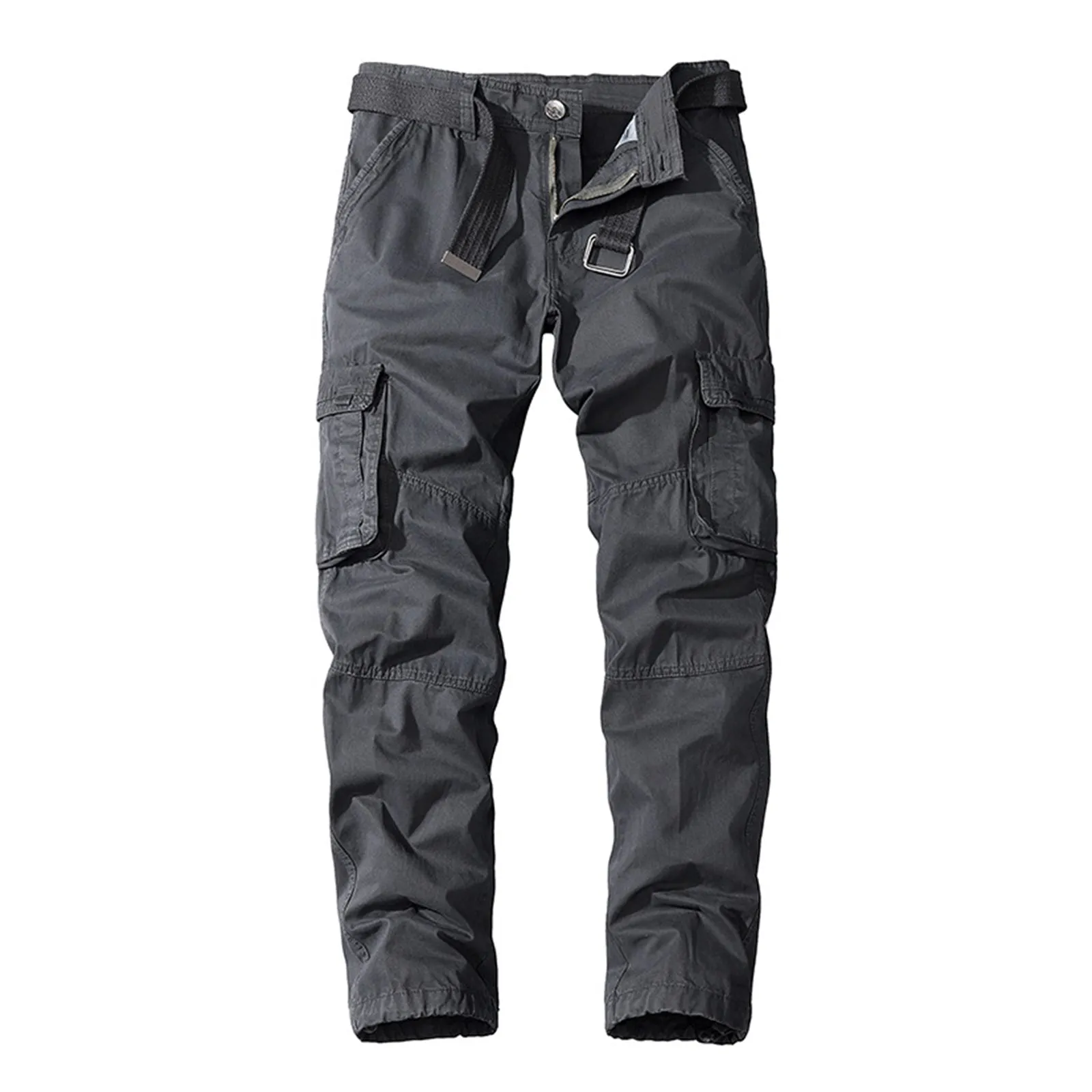 RETRO 100% COTTON MULTI-POCKETS CARGO PANTS