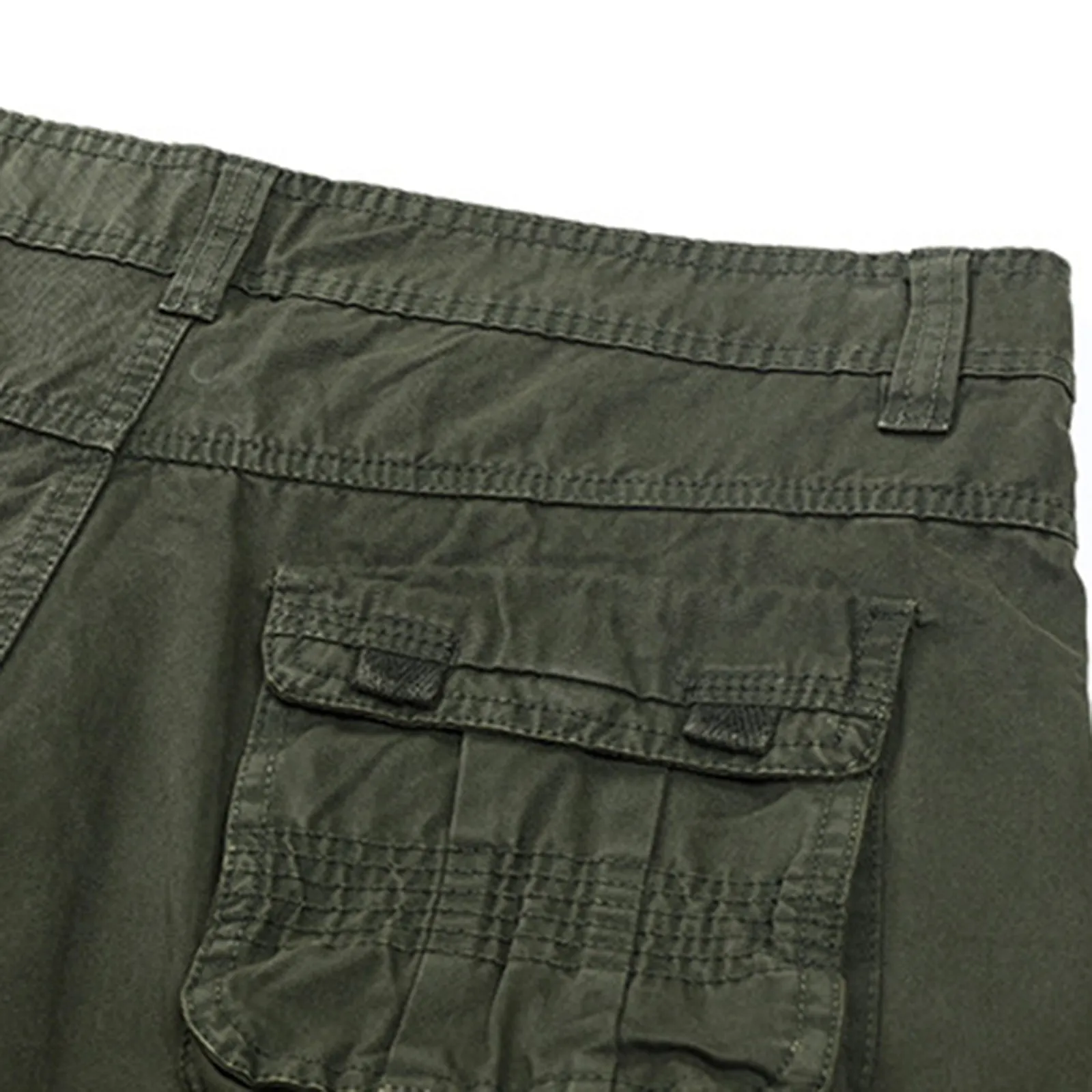 RETRO 100% COTTON MULTI-POCKETS CARGO PANTS