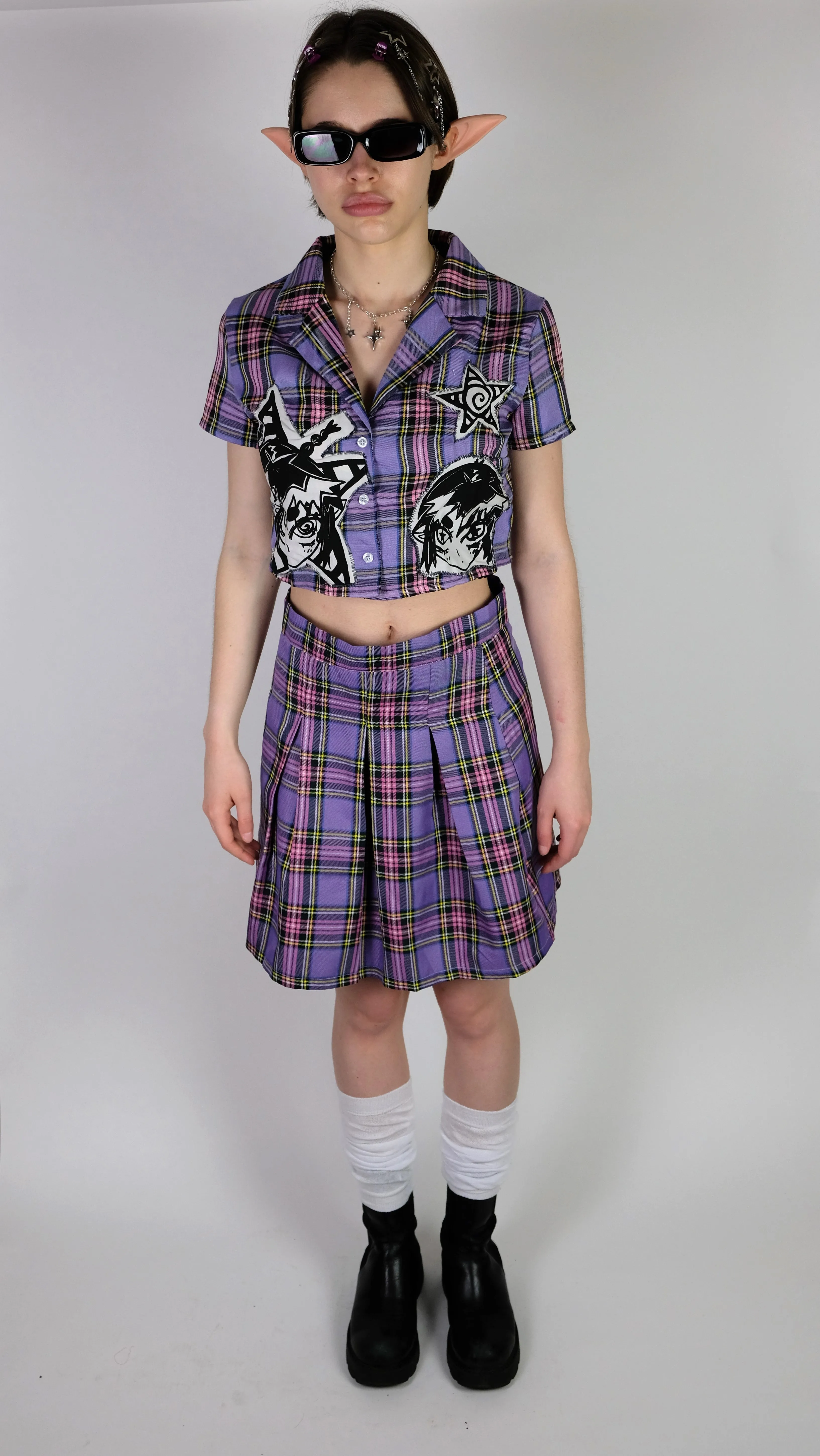 Reworked Tartan 2 Piece -S