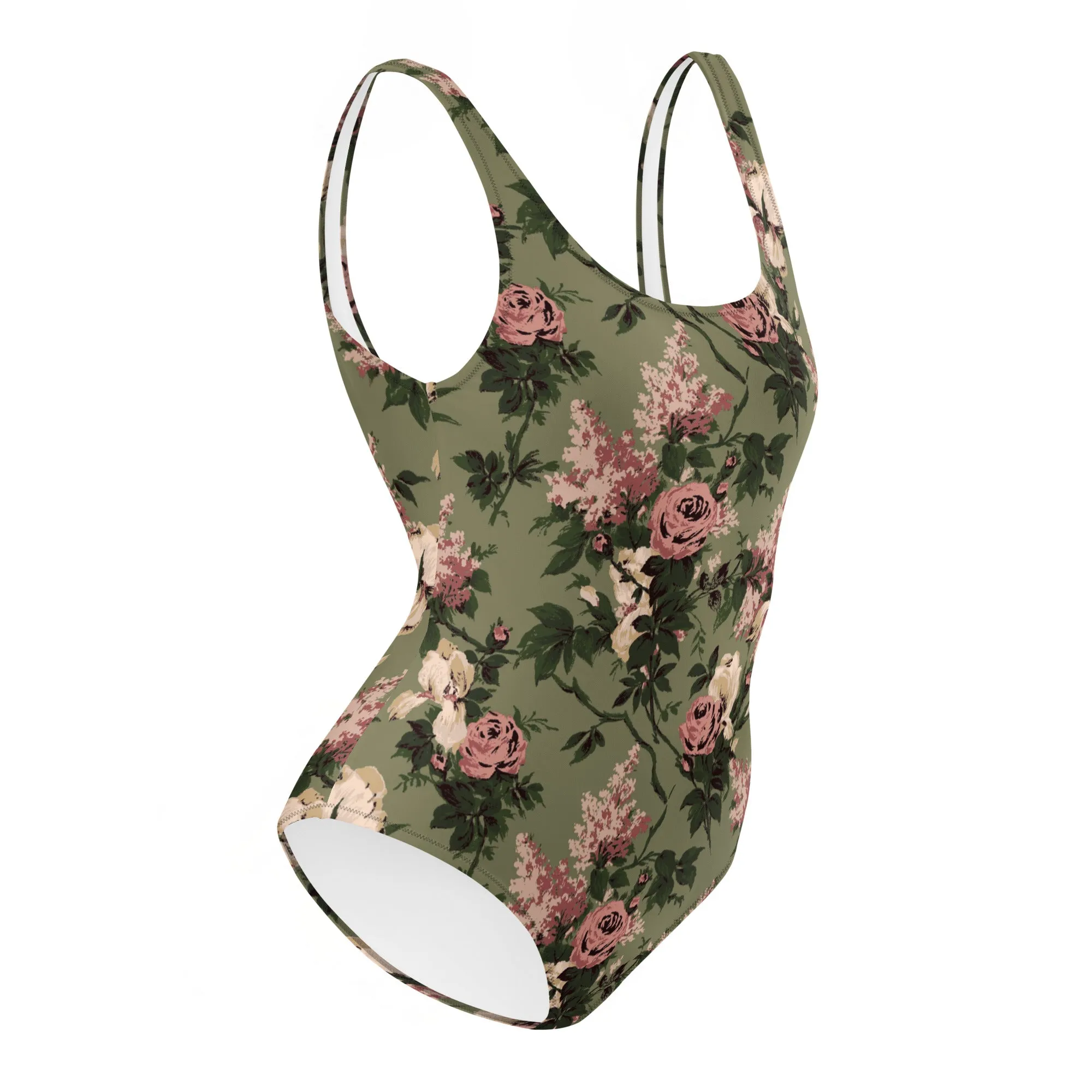 Rory Green Caledonia Bella Roses One-Piece Swimsuit | Pinup Couture Swim