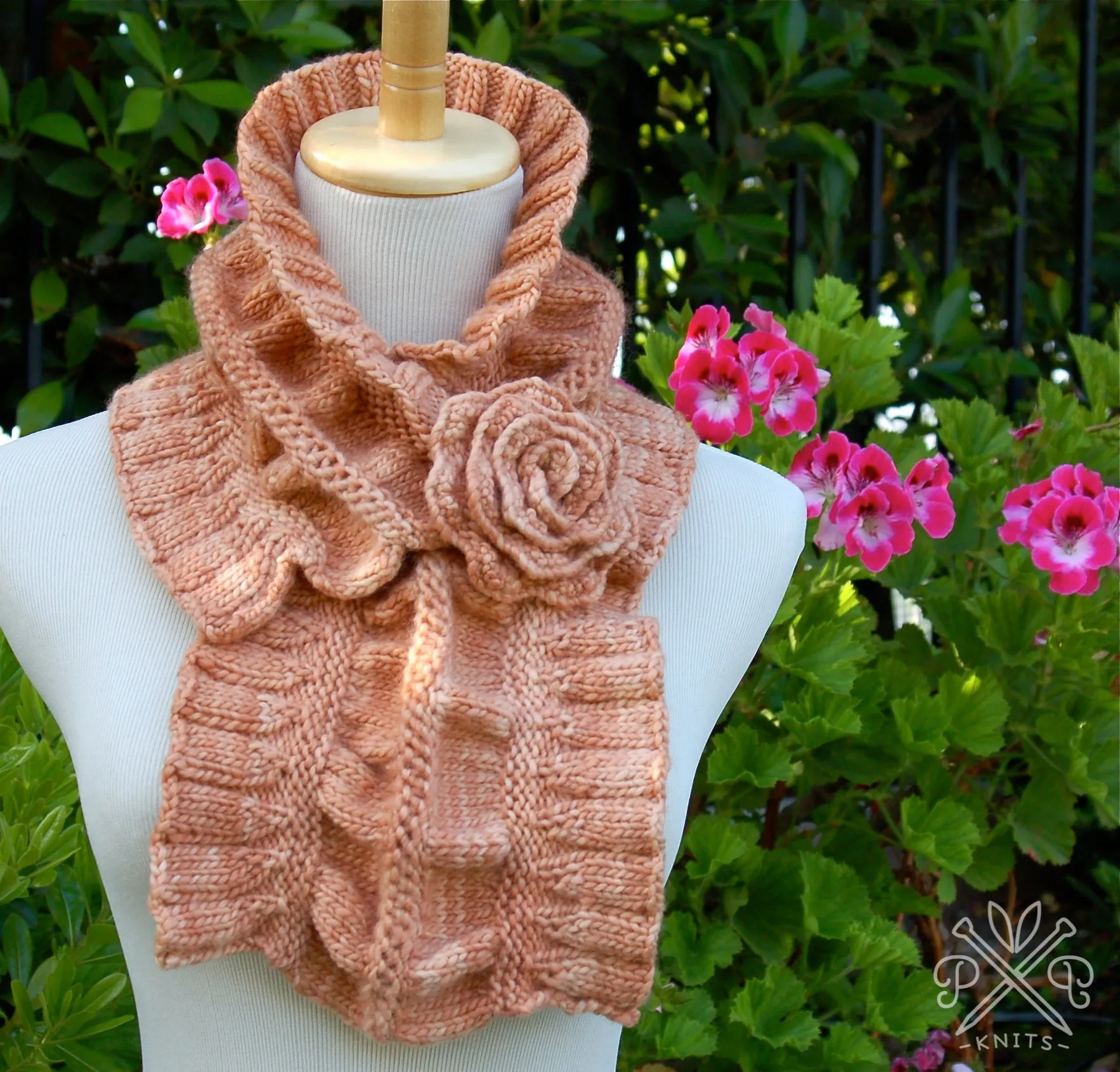 Ruffled & Ruched PDF Knitting Pattern