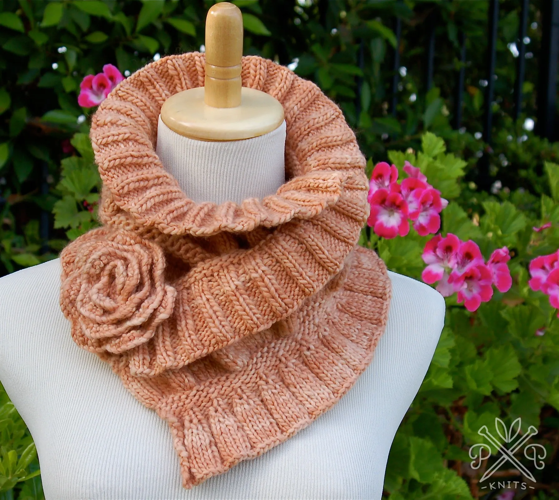 Ruffled & Ruched PDF Knitting Pattern