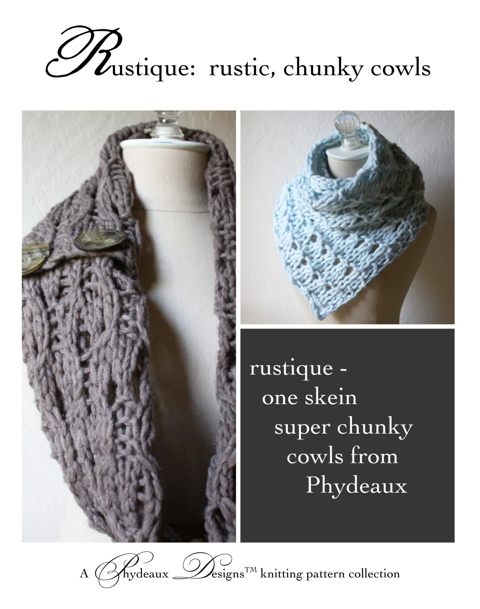 Rusticale Cowl / Wrap Knitting Pattern