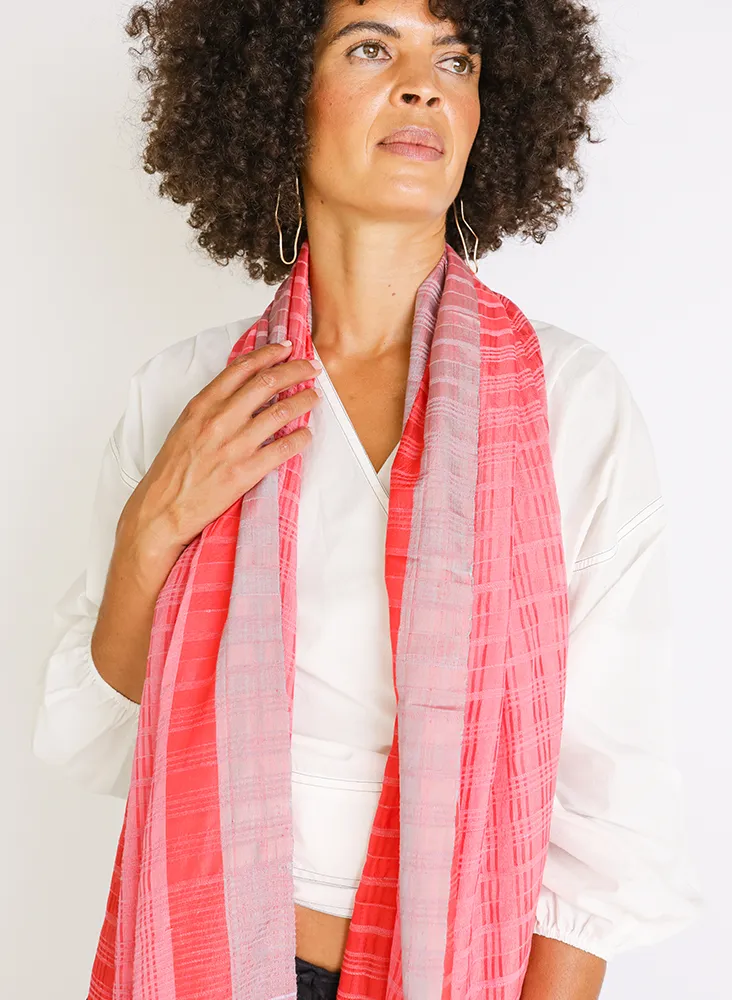 Scarf, rhodonite