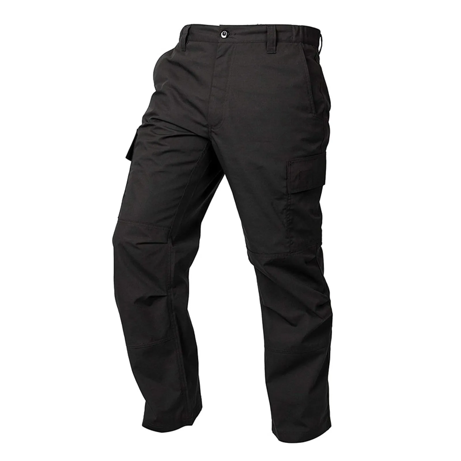 SIMPLE MULTI-POCKETS  ELASTIC WAIST CARGO PANTS