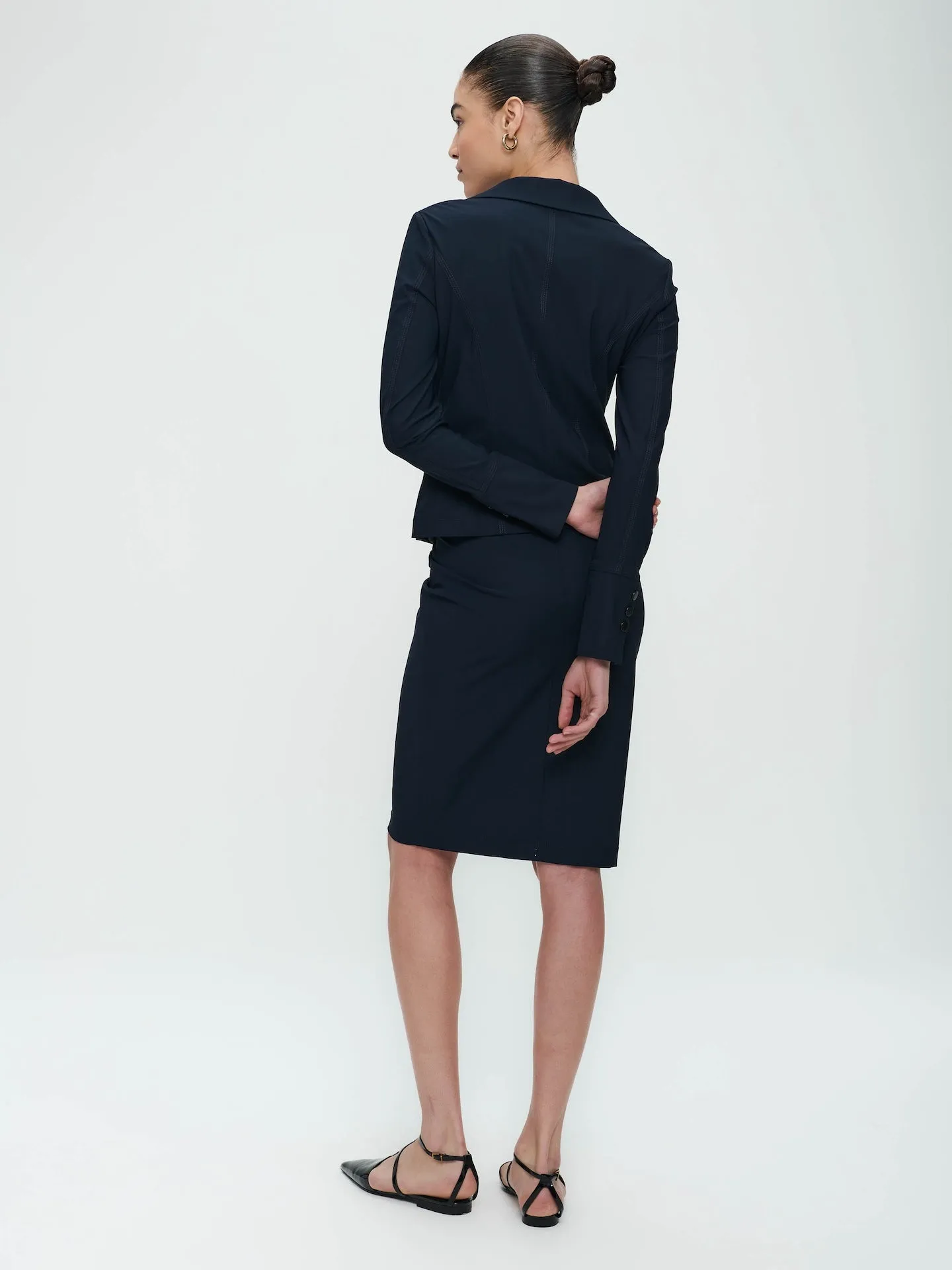 Skirt Kate easy wear Technical Jersey | Blue