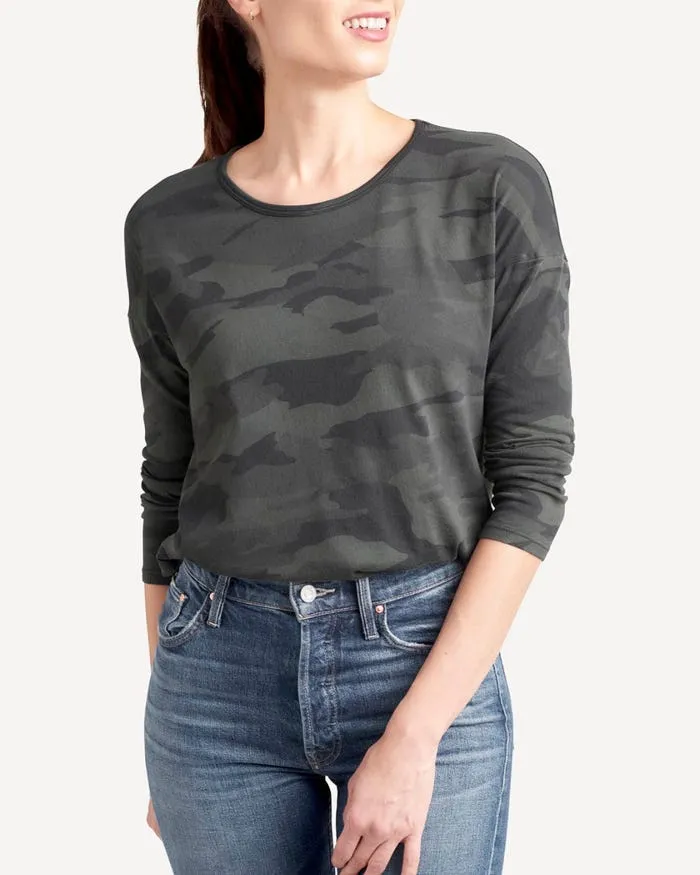 Splendid Zander Camo Long Sleeve Tee