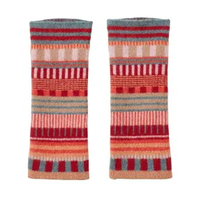 Static Stripe Arm Warmers - Dubonnet