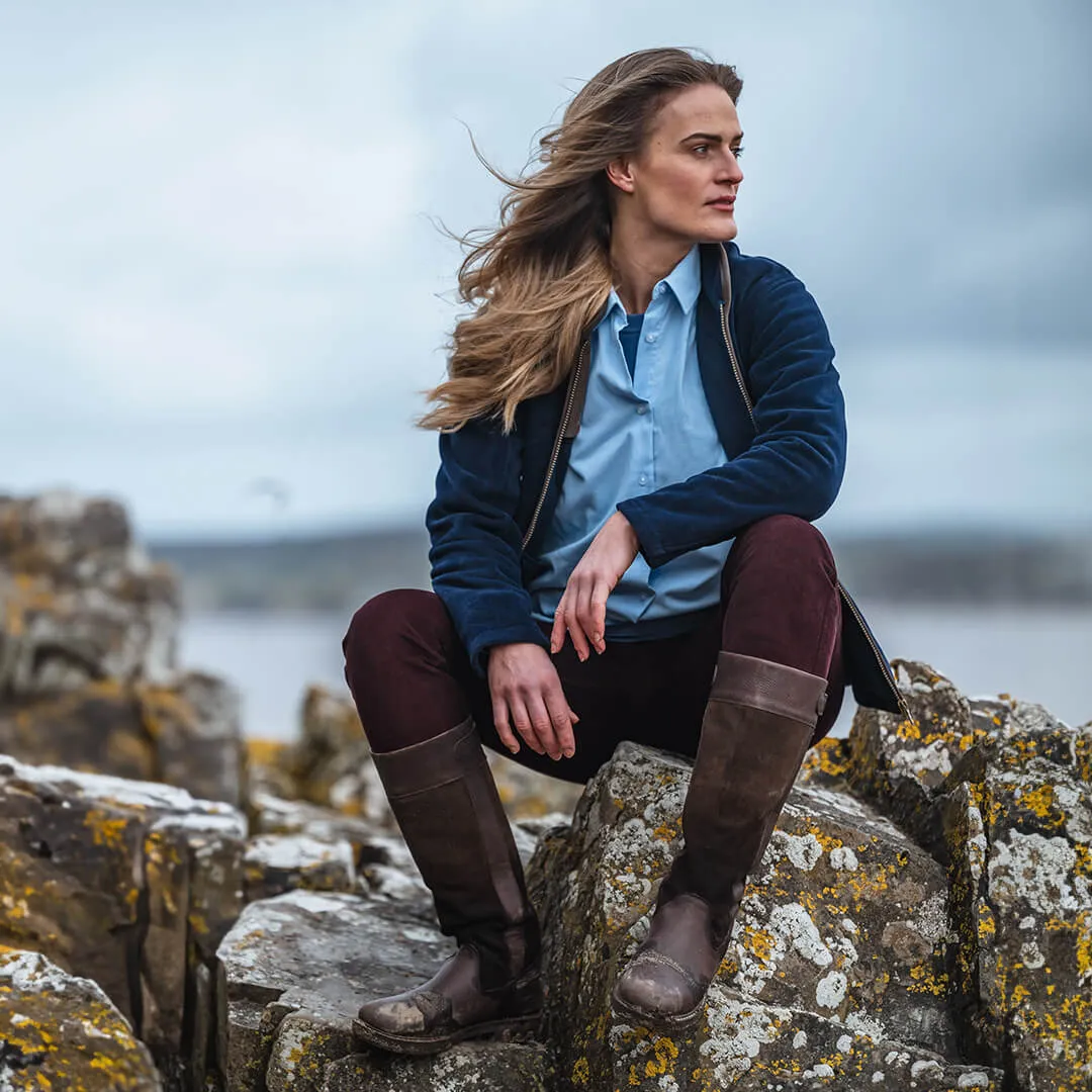 Stenton Ladies Fleece Jacket - Midnight Navy by Hoggs of Fife