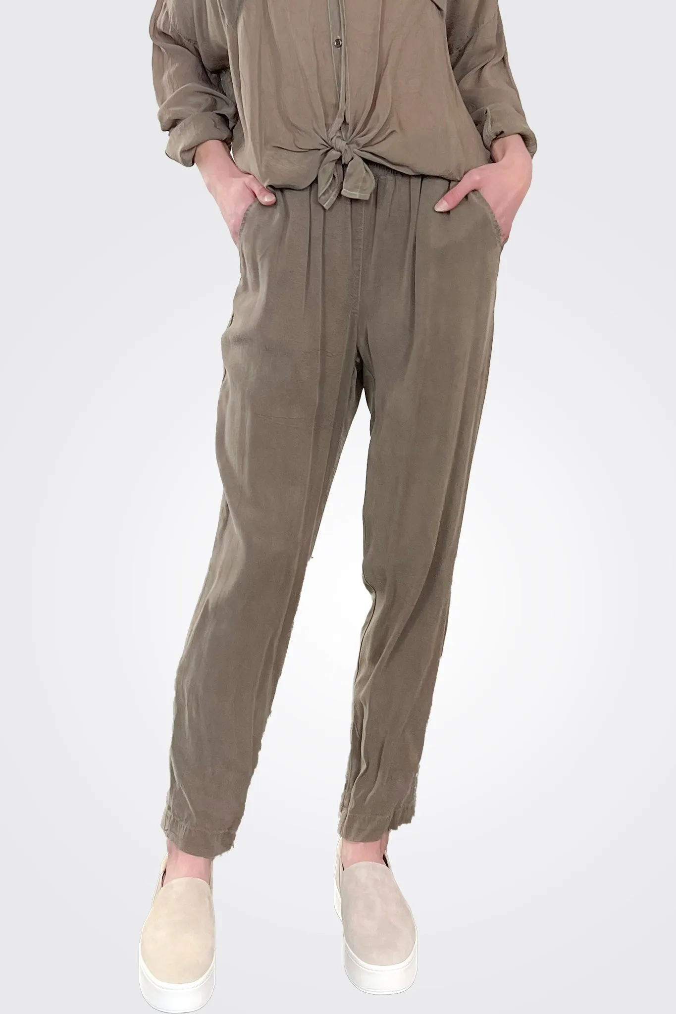 Straight Leg Pants - Mocha