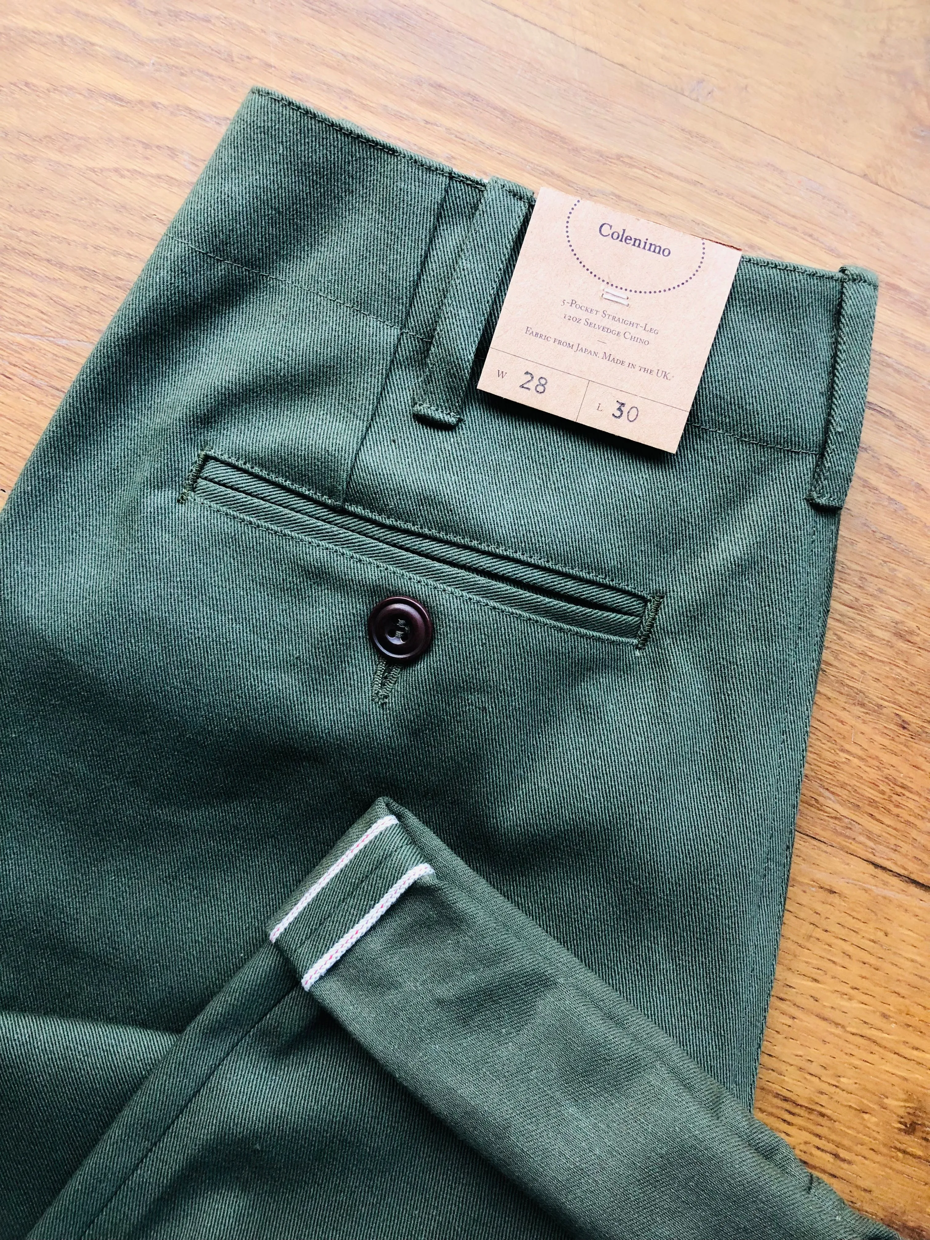 Straight-Leg Selvedge Chino Trouser