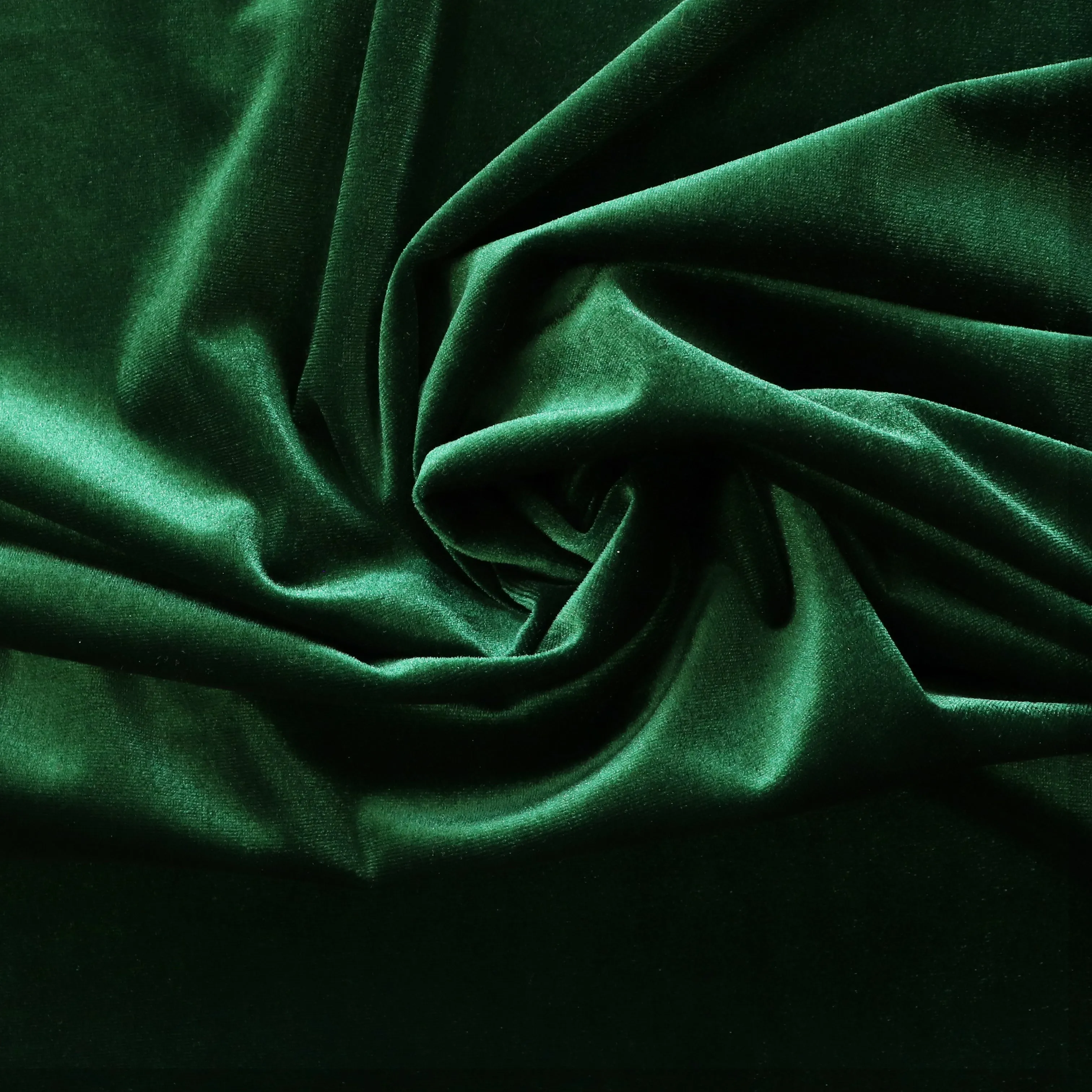 Stretch Velvet - Green Emerald