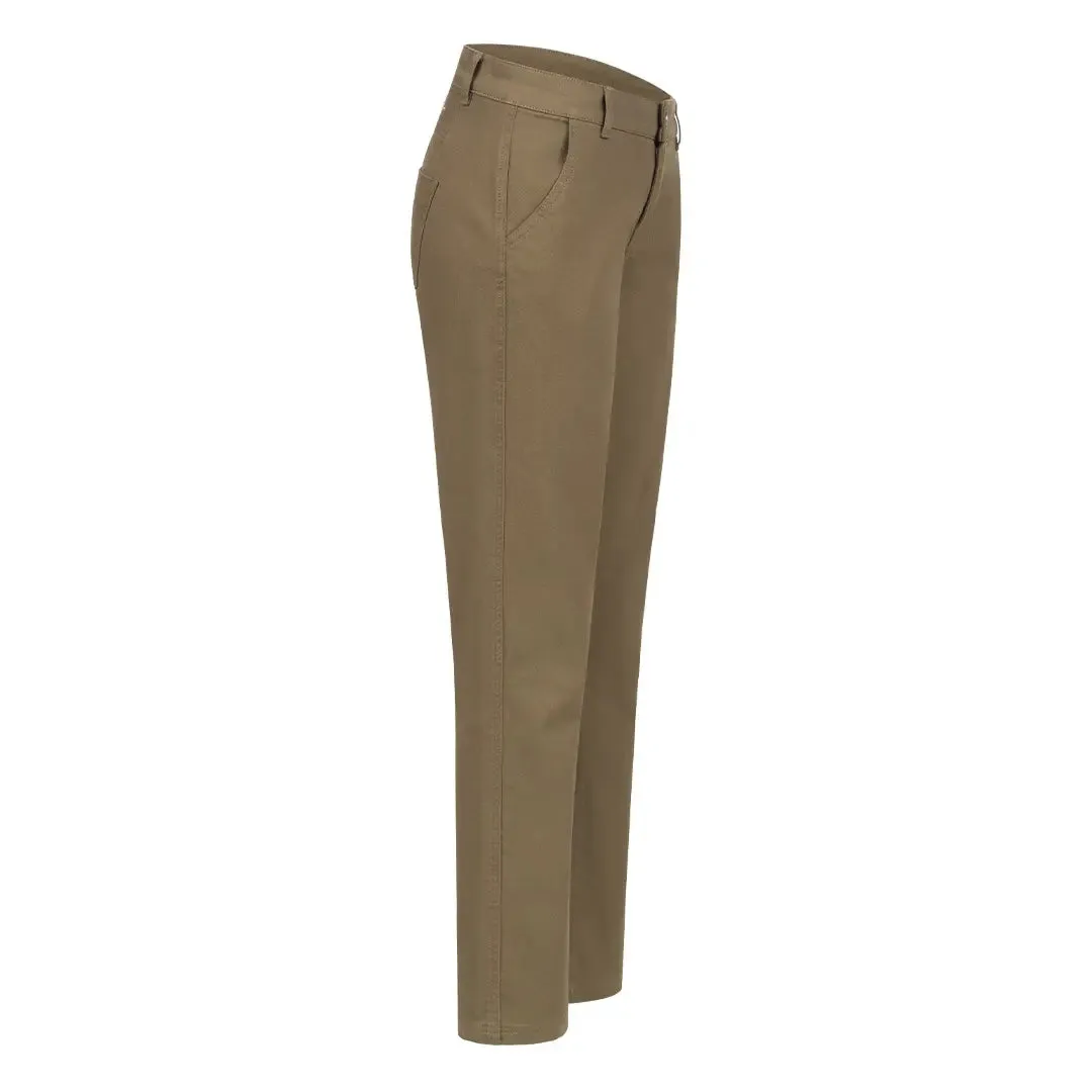 Susan Ladies Denim Stretch Chinos - Dark Olive by Blaser