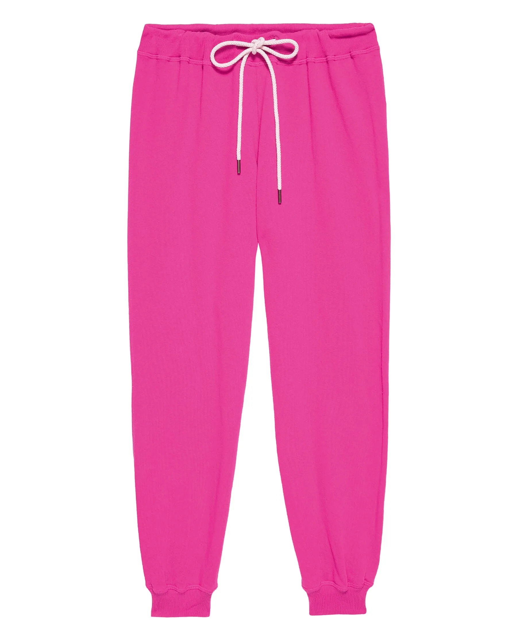 The Cropped Sweatpant. Solid -- Fuchsia