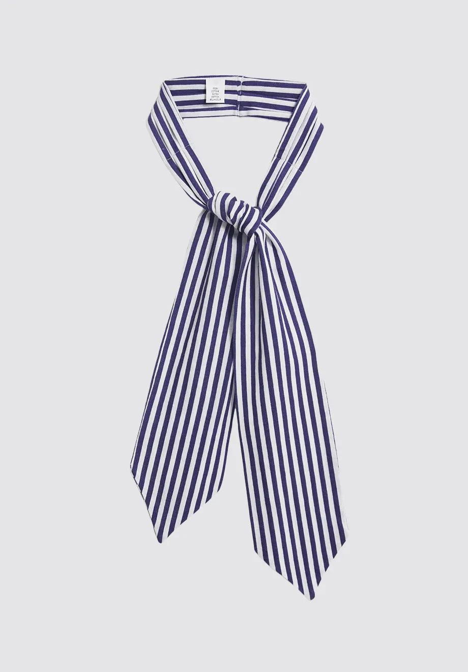 The Navy Old School Stripe Recycled Neck Scarf