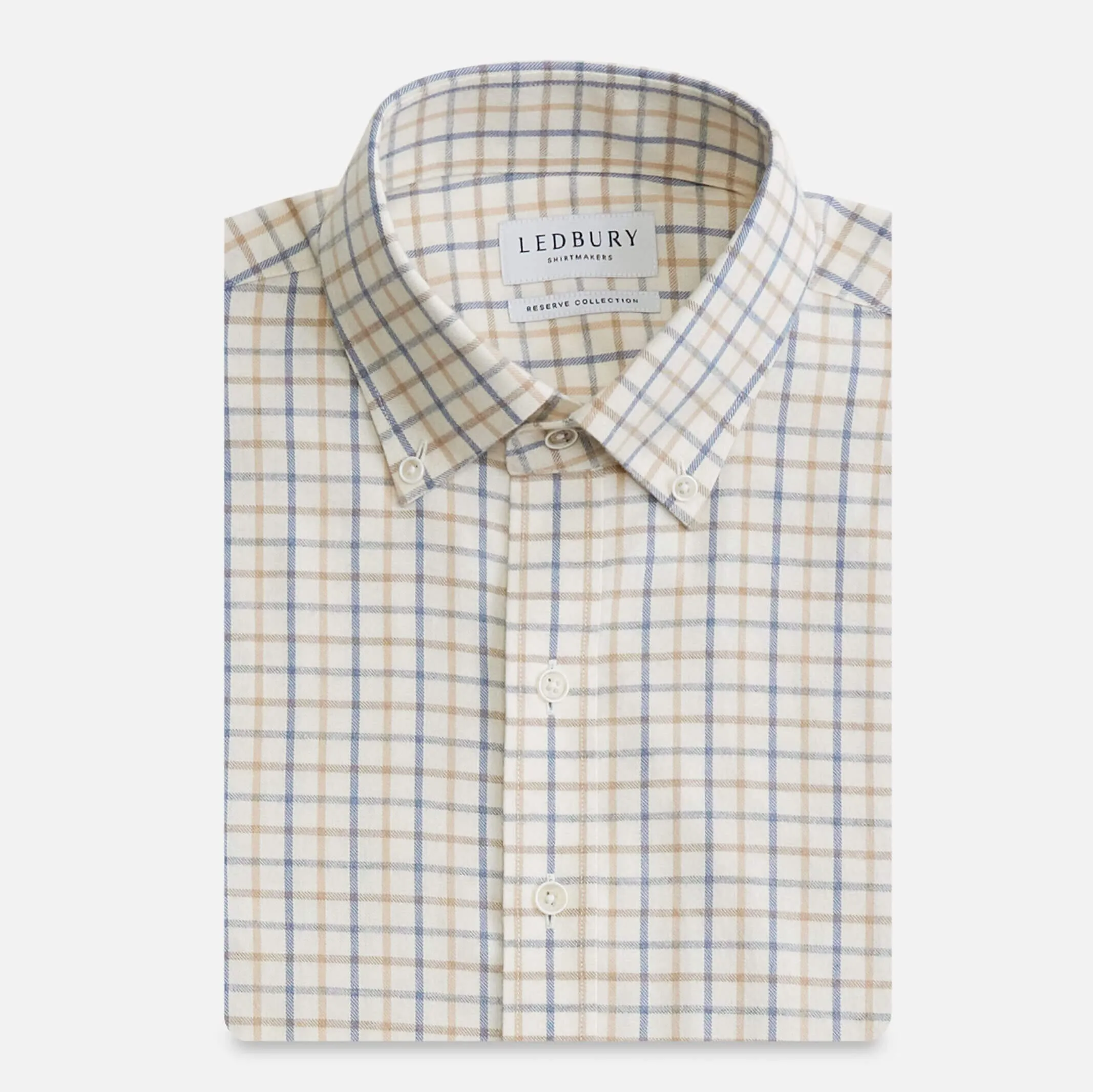 The Weathered Blue Seddon Cotton Cashmere Custom Shirt