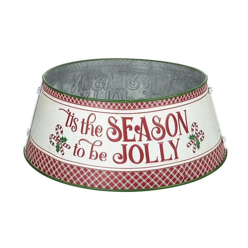 Tis the Season to be Jolly Metal Tree Skirt