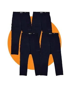 Tradies WP-3 Stretch Work Pants 4 Value Pack - Navy