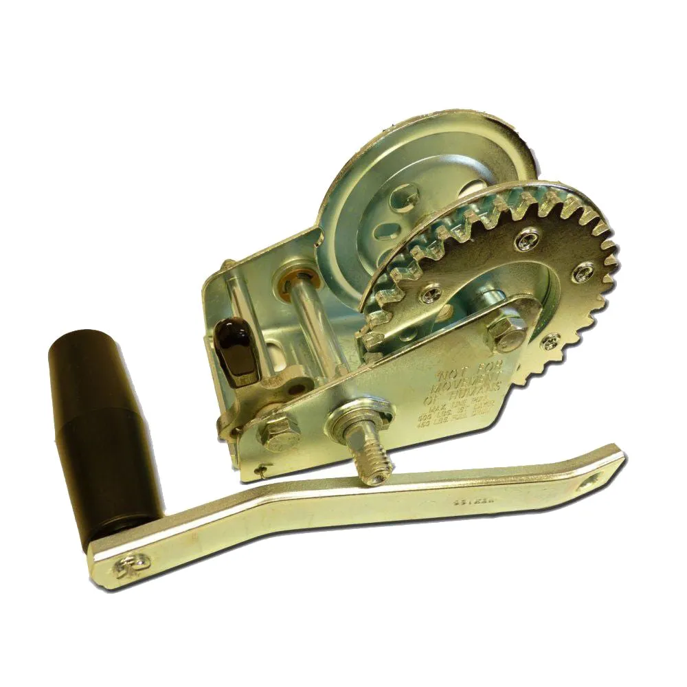 Trailer Hand Winch with 900lb Line Pull Capacity 1 Speed