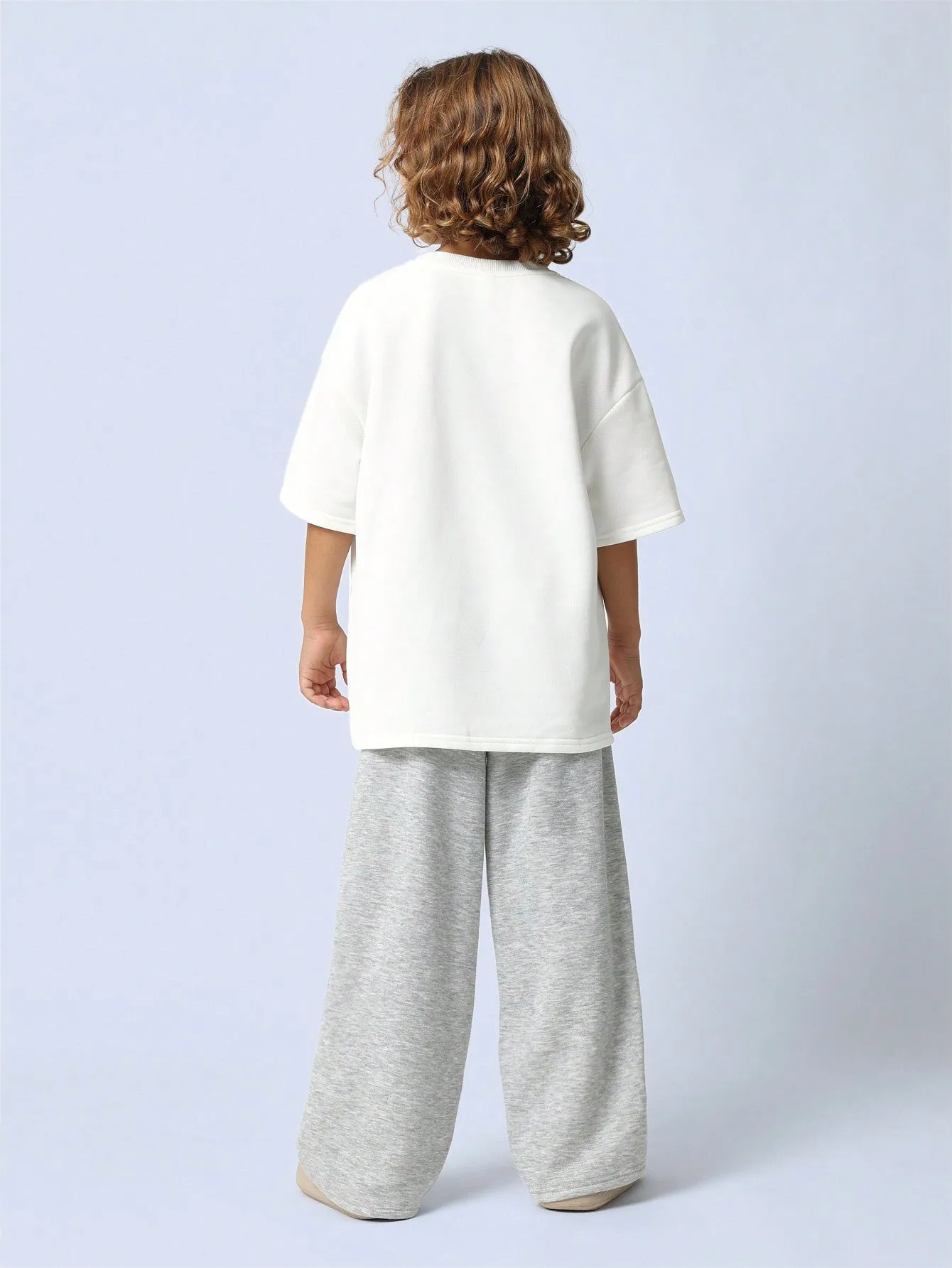 Tween Boys Oversized Tee And Straight Fit Jogger 2 Piece Set