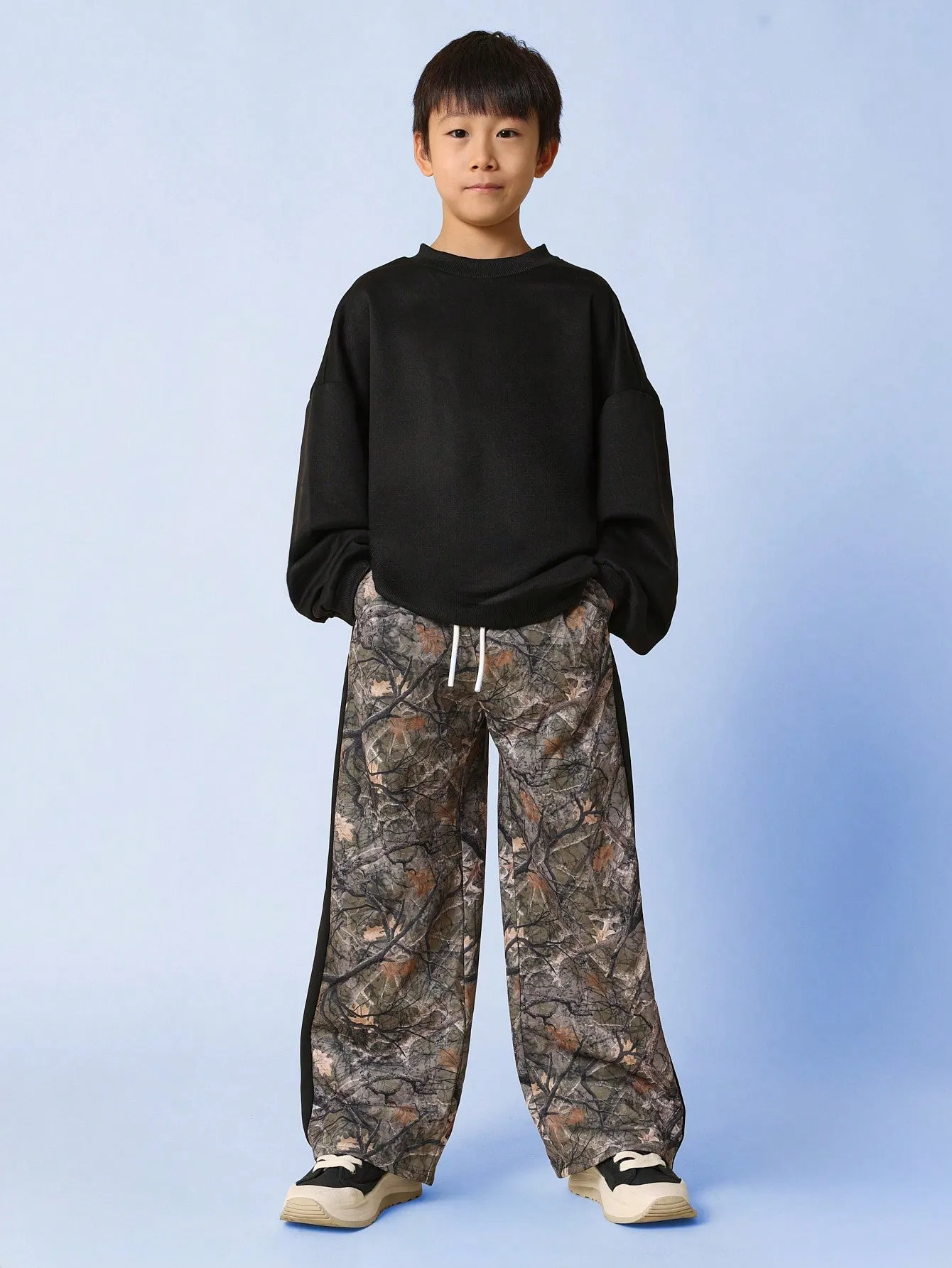 Tween Boys Straight Fit All Over Printed Sweatpants