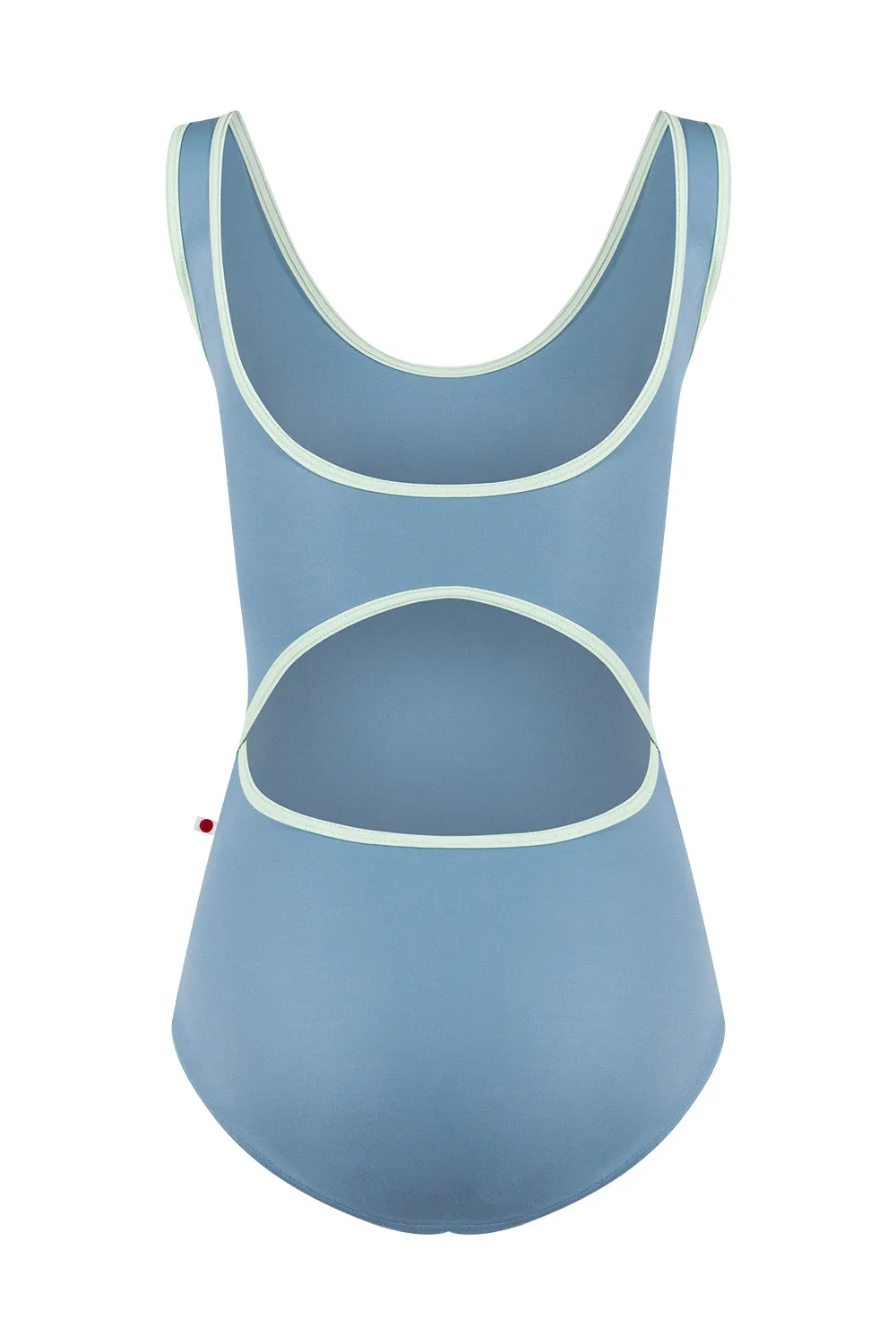 Veronique Tank Leotard (Blue Grey/Pistachio)