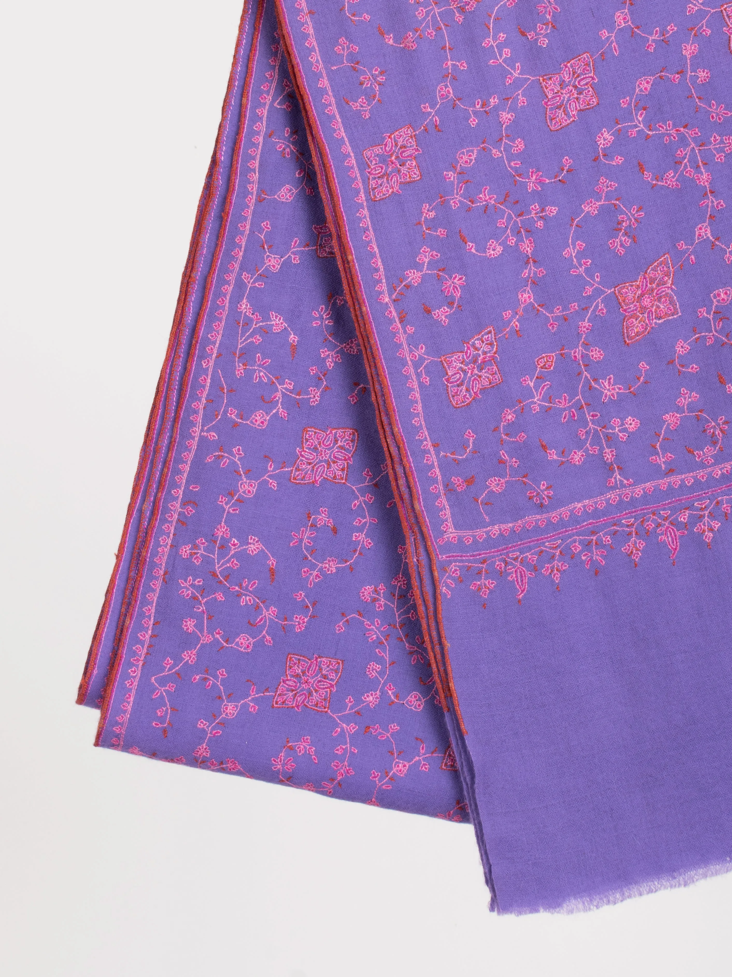 Violet Sozni Embroidered Cashmere Gift Scarf