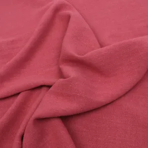 Viscose Linen Slub - Coral Pink