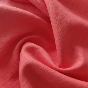 Washed Linen Cotton - Coral