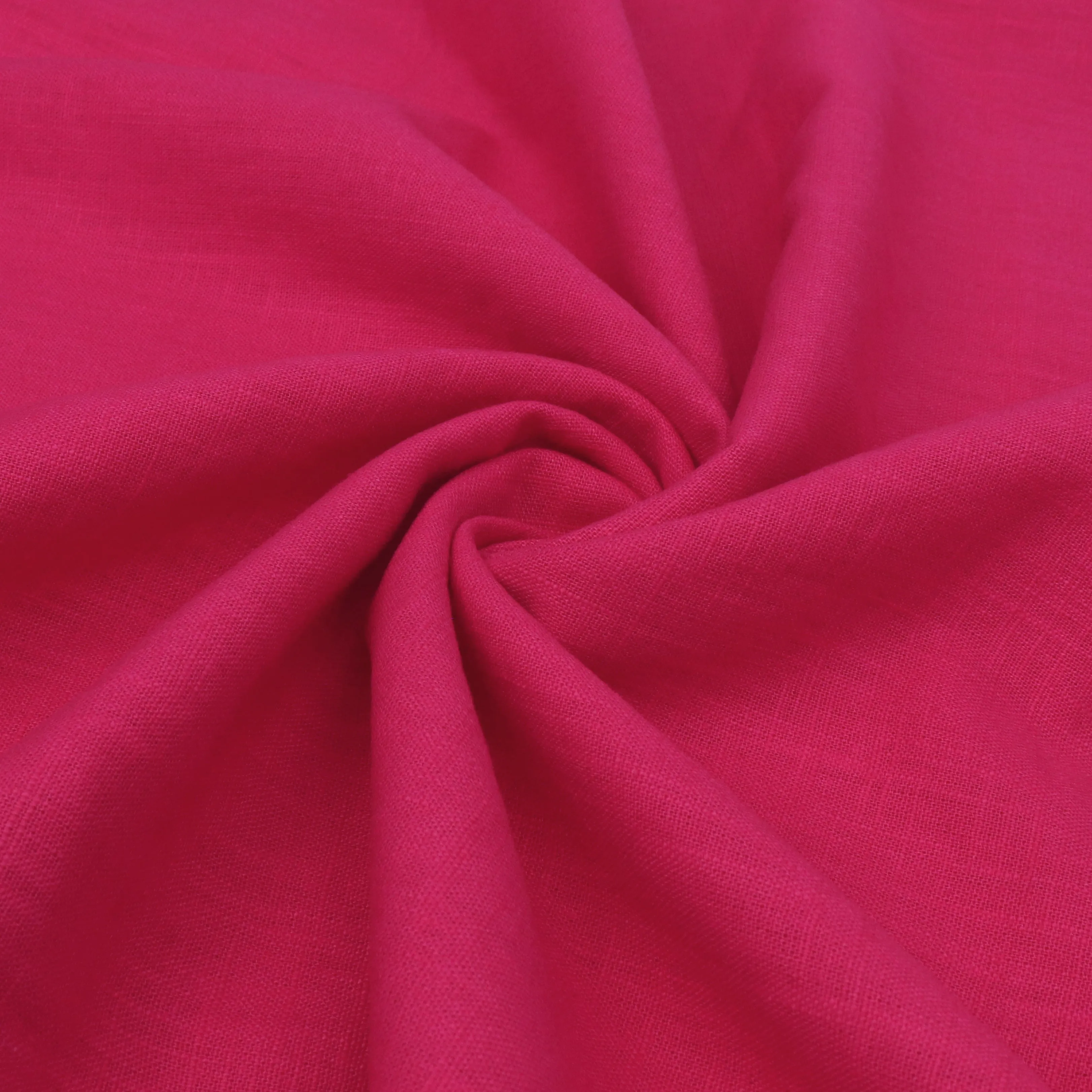 Washed Linen Cotton - Hot Pink